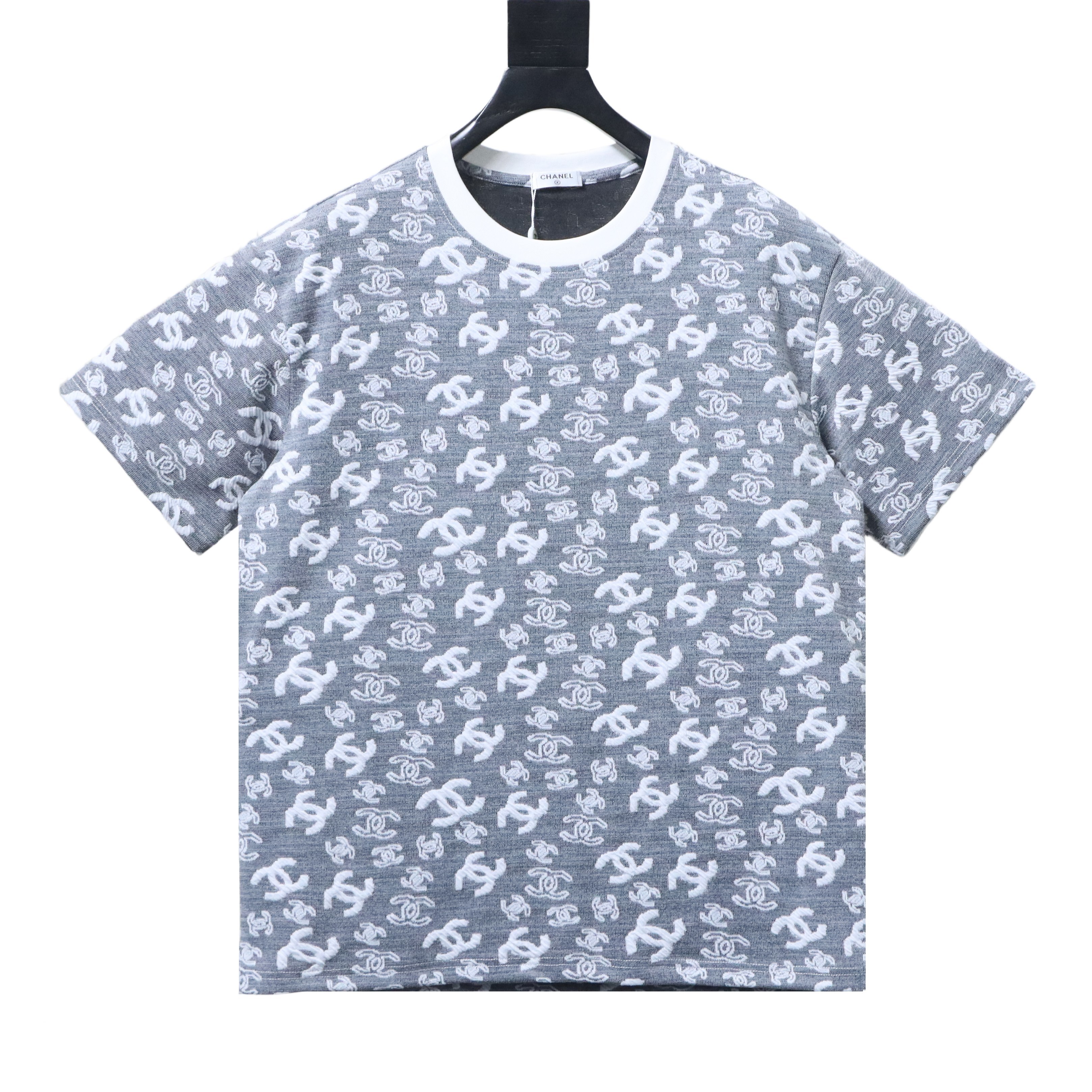 Chanel Allover Monogram Jacquard Short Sleeve T-Shirt Style 5