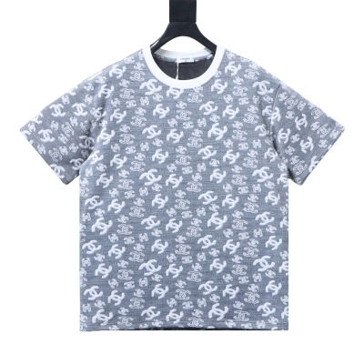 Chanel Allover Monogram Jacquard Short Sleeve T-Shirt Style 5 01