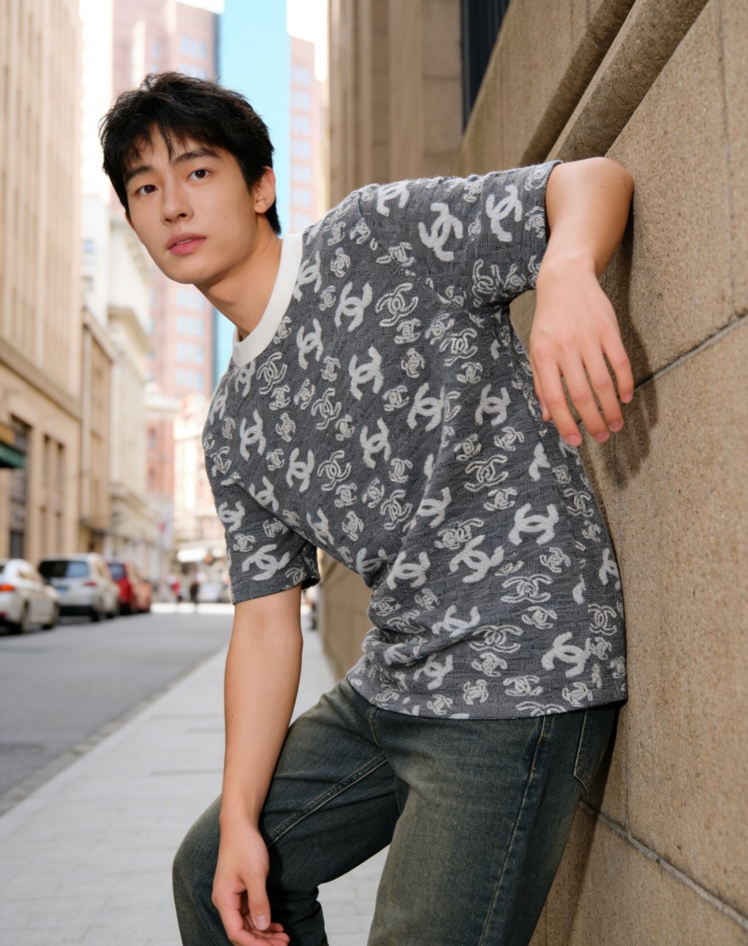 Chanel Allover Monogram Jacquard Short Sleeve T-Shirt Style 5