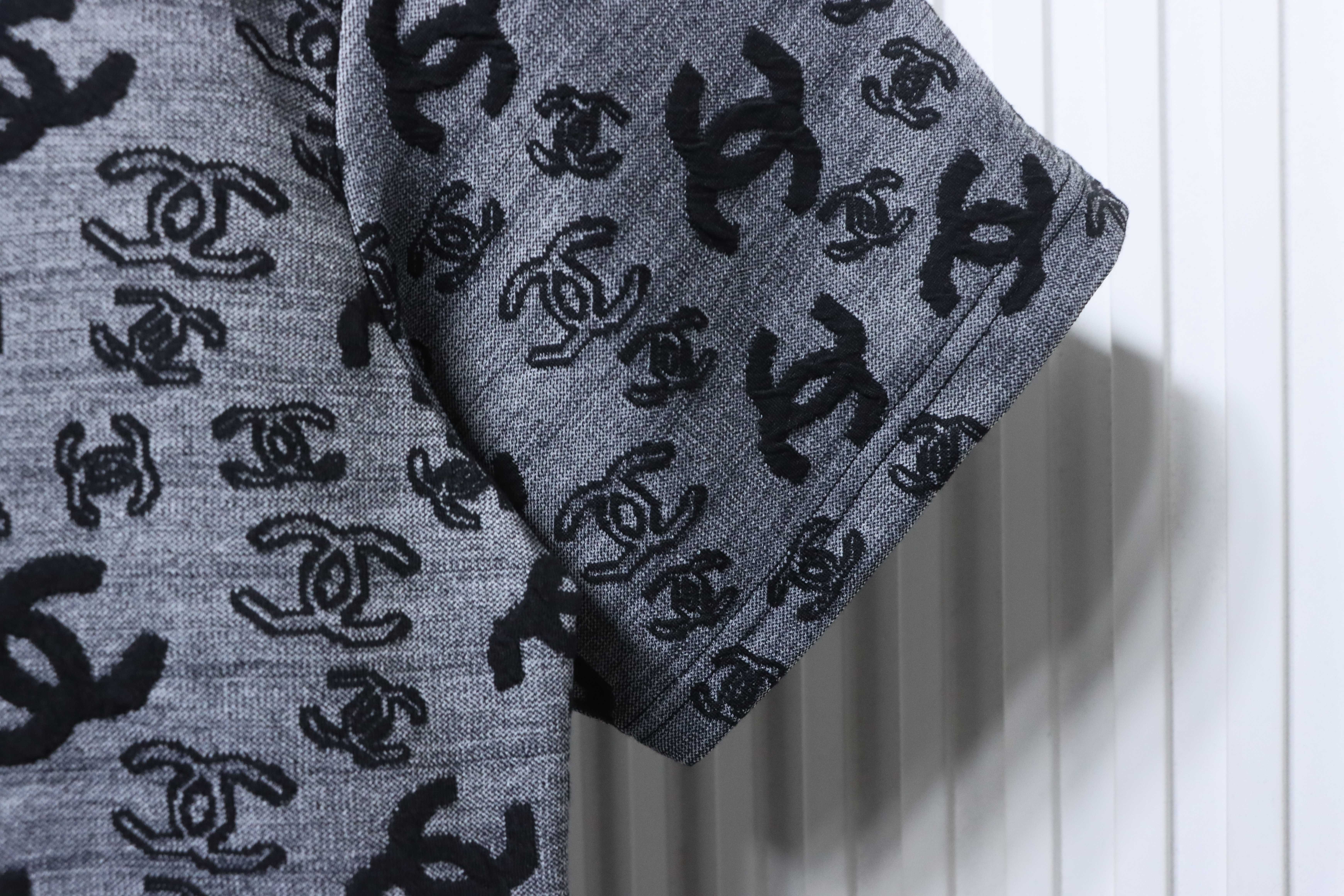 Chanel Allover Monogram Jacquard Short Sleeve T-Shirt Style 6