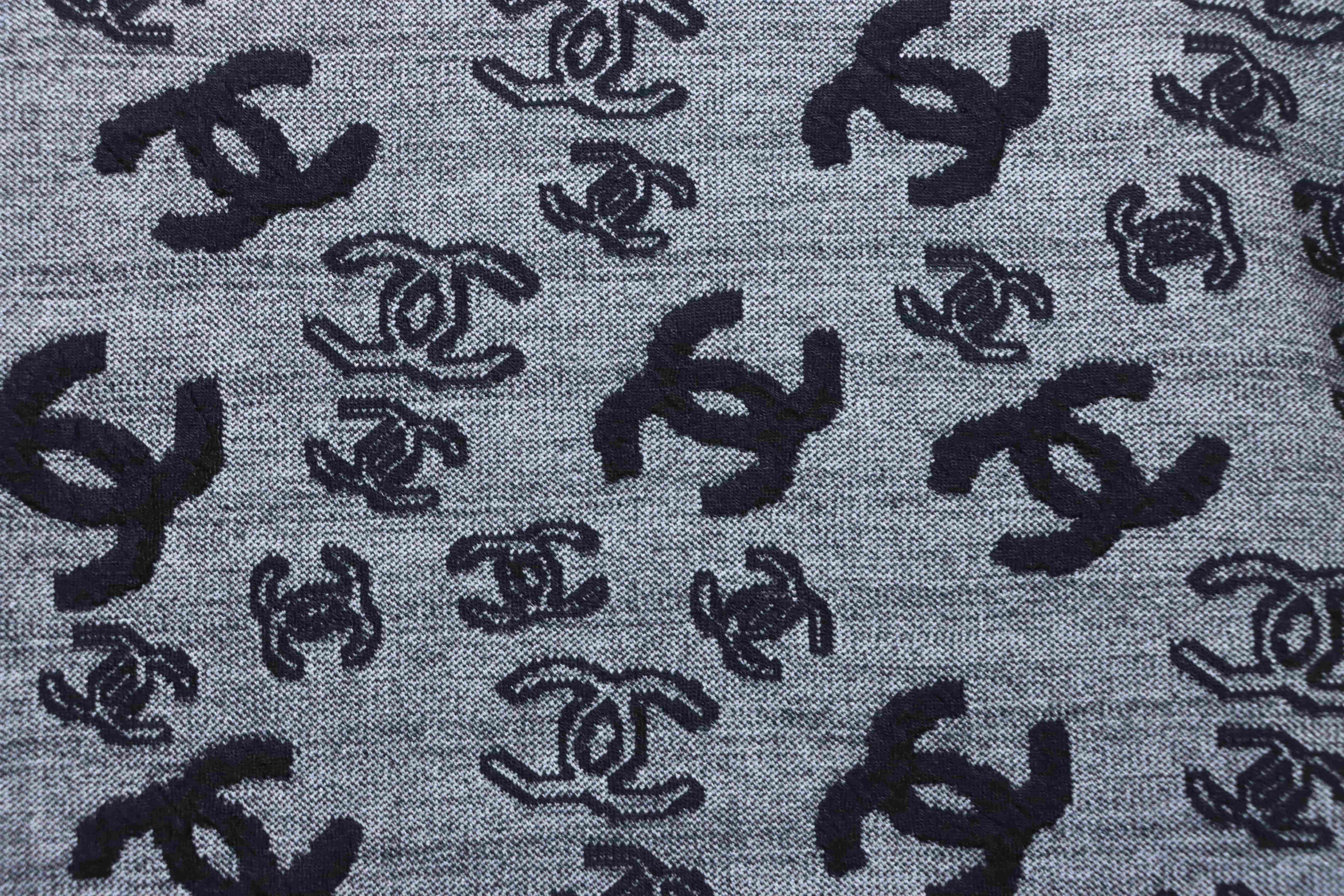 Chanel Allover Monogram Jacquard Short Sleeve T-Shirt Style 6