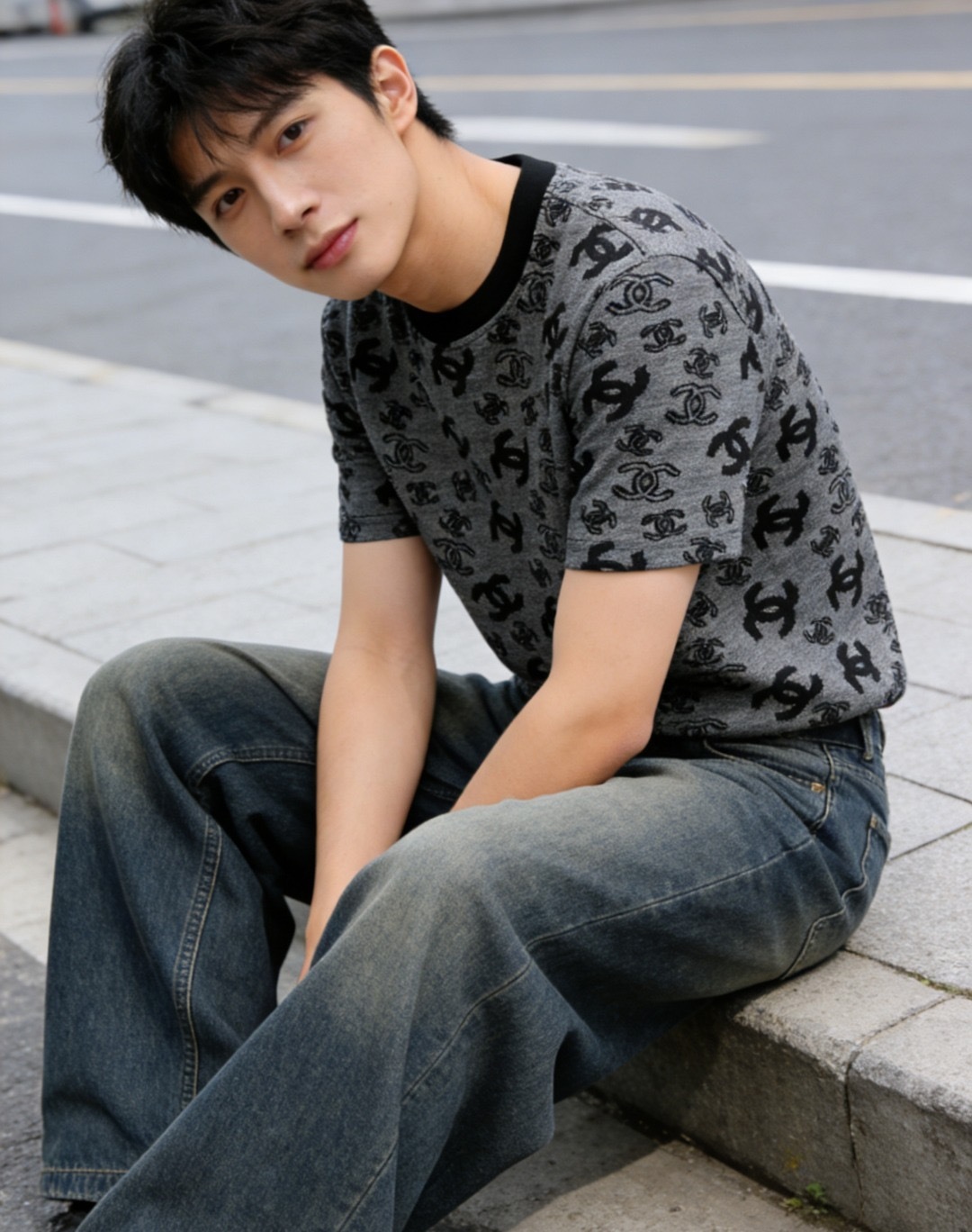 Chanel Allover Monogram Jacquard Short Sleeve T-Shirt Style 6