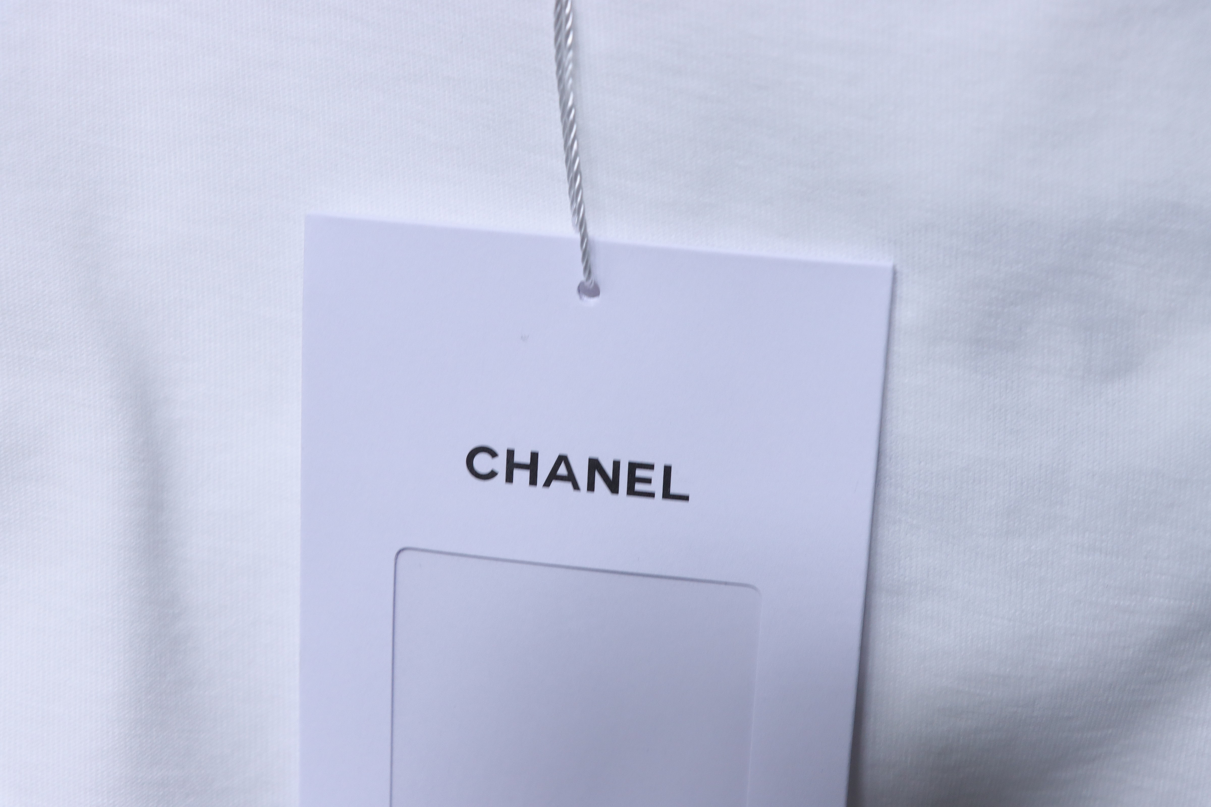 Chanel Double C Silicone Logo Print Short Sleeve T-Shirt Style 1