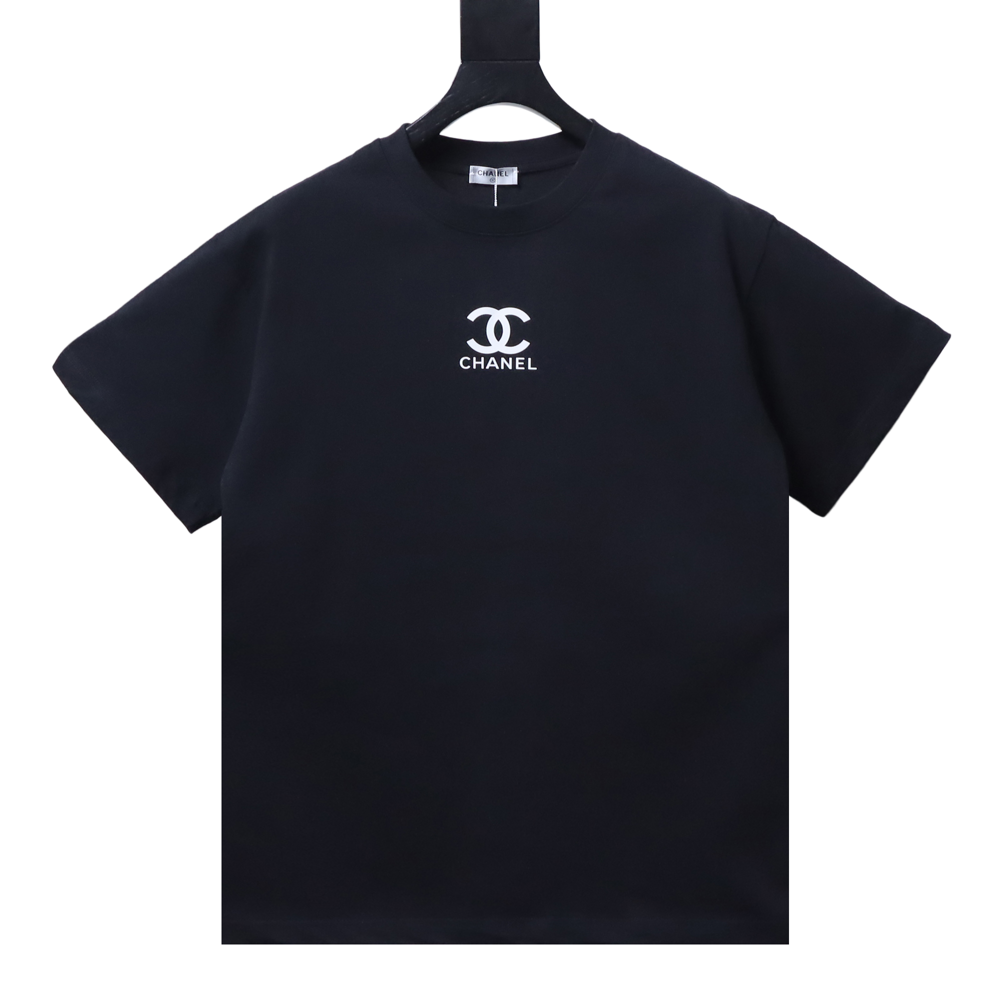 Chanel Double C Silicone Logo Print Short Sleeve T-Shirt Style 2