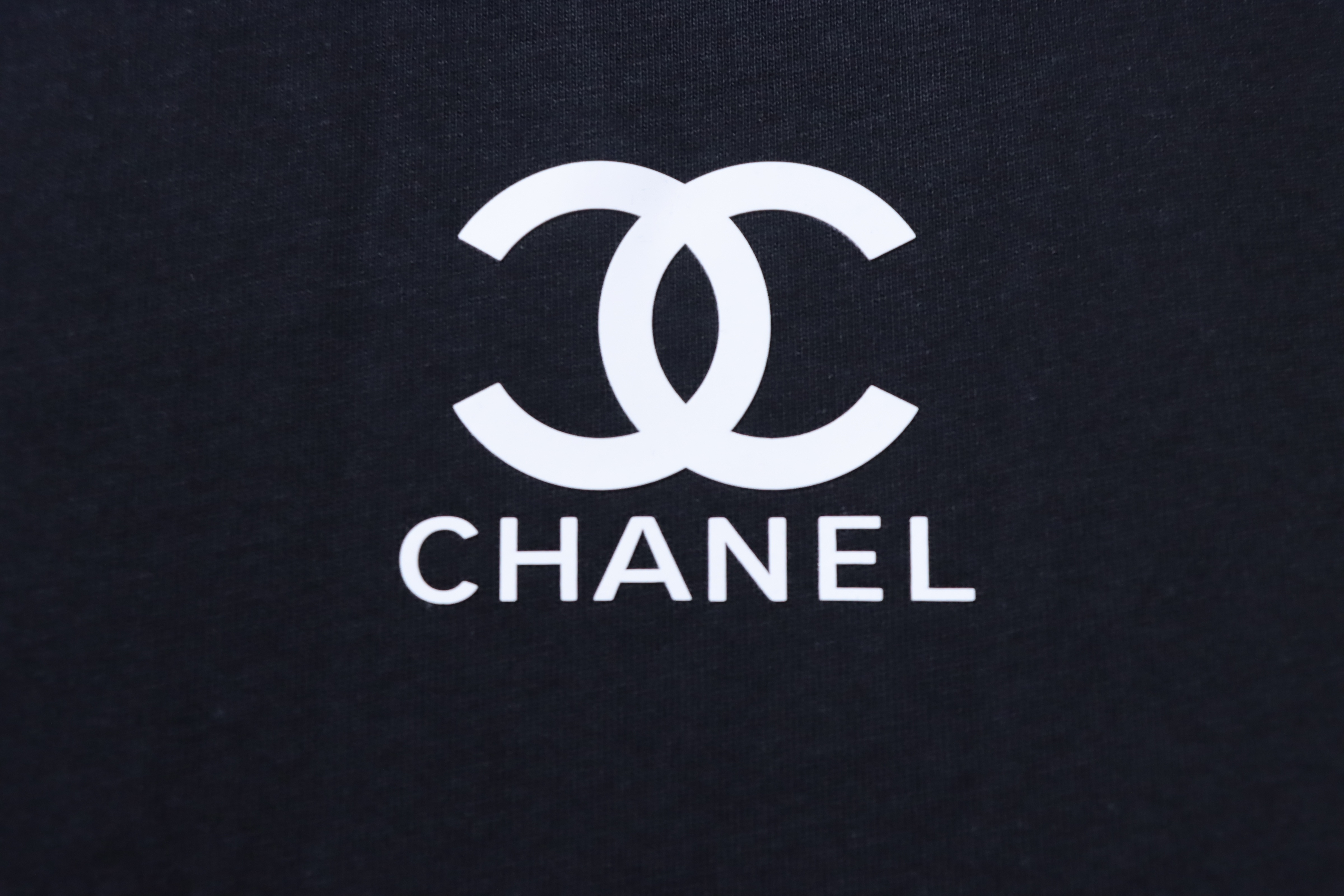 Chanel Double C Silicone Logo Print Short Sleeve T-Shirt Style 2