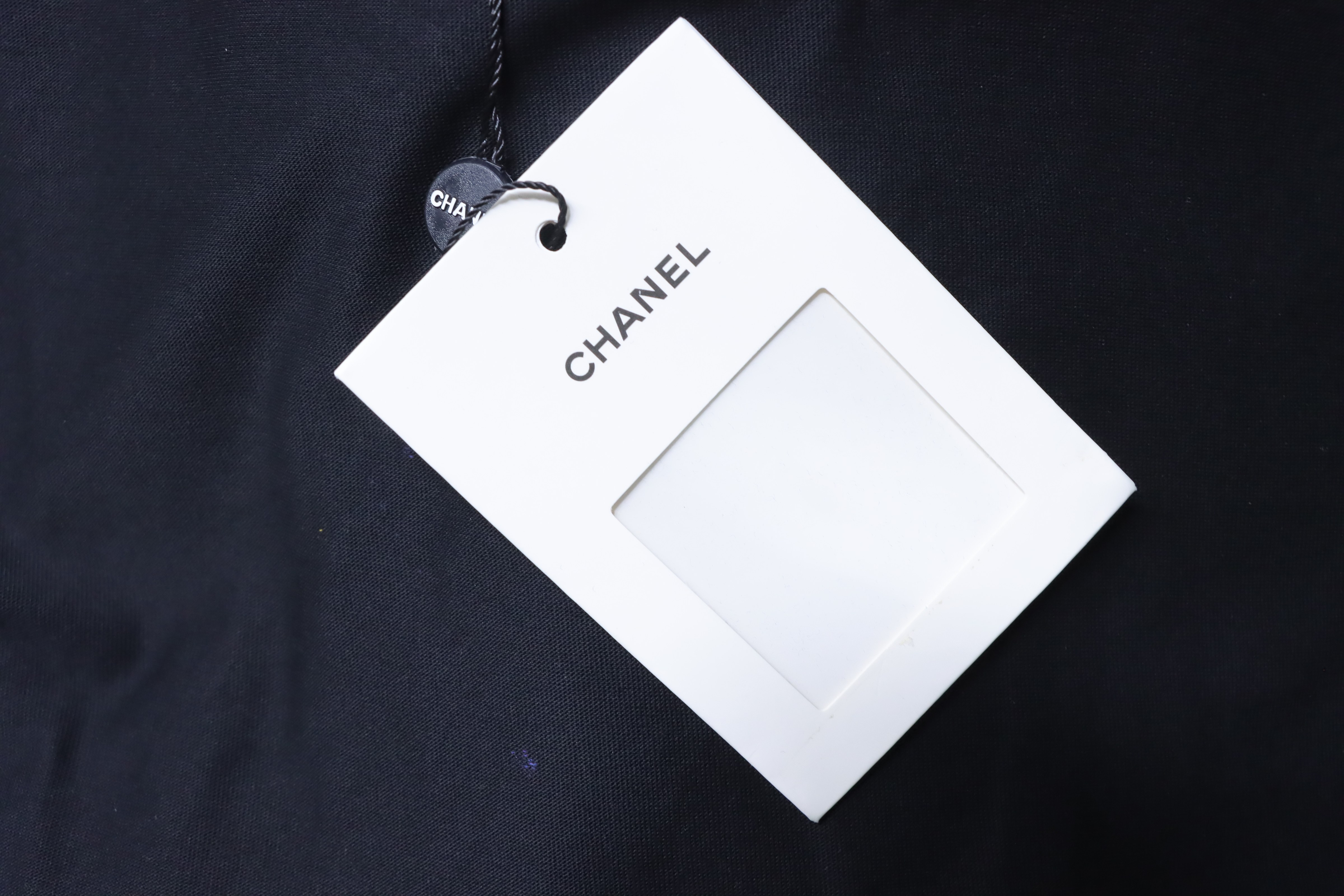 Chanel Hand-Drawn Double C Print Short Sleeve T-Shirt Style 1