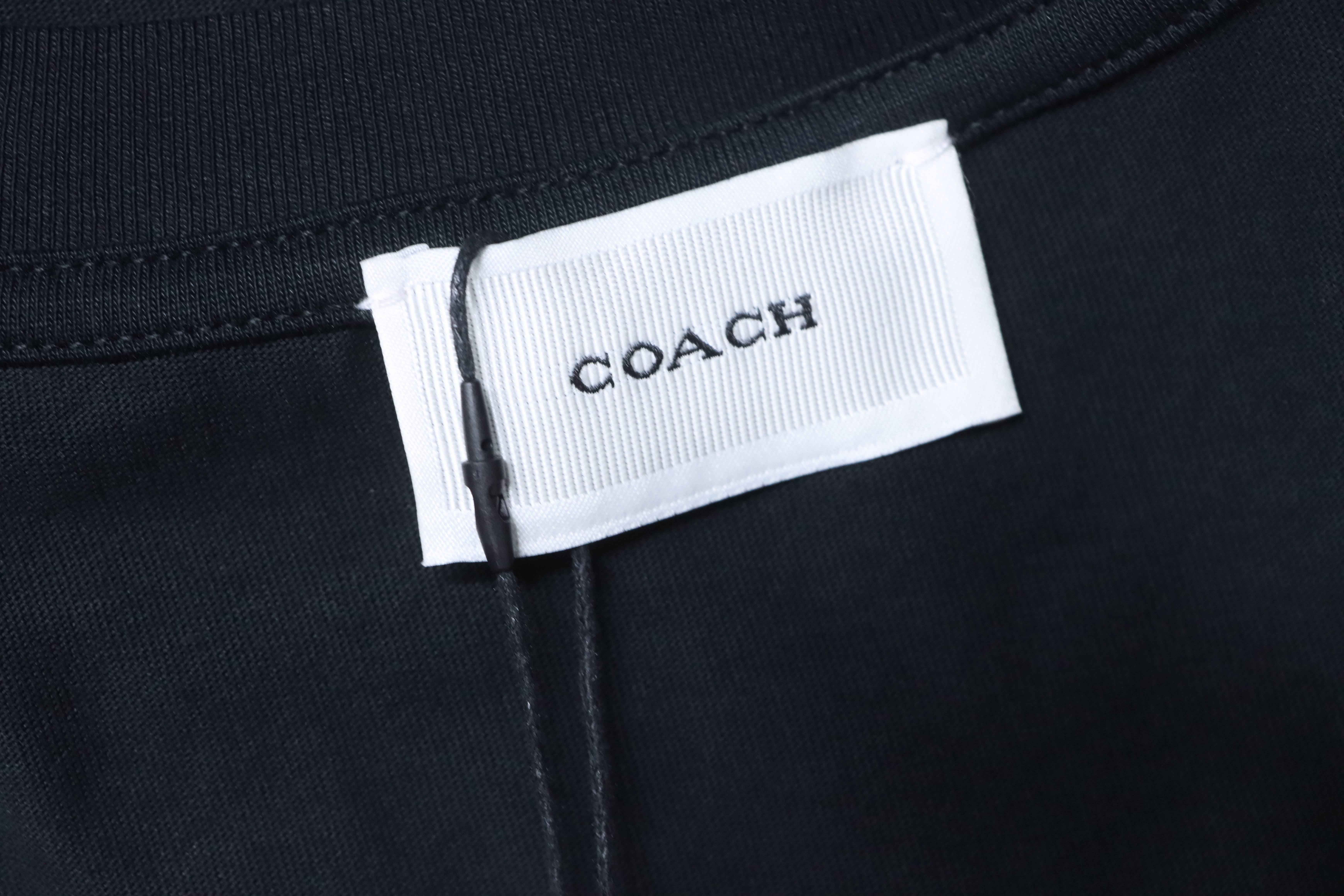 CLOT x COACH Horse and Carriage Logo Letter Short Sleeve T-Shirt Style 1