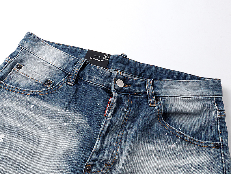 DSQUARED2 2040 Stretch Denim Shorts