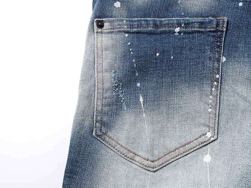 DSQUARED2 2040 Stretch Denim Shorts