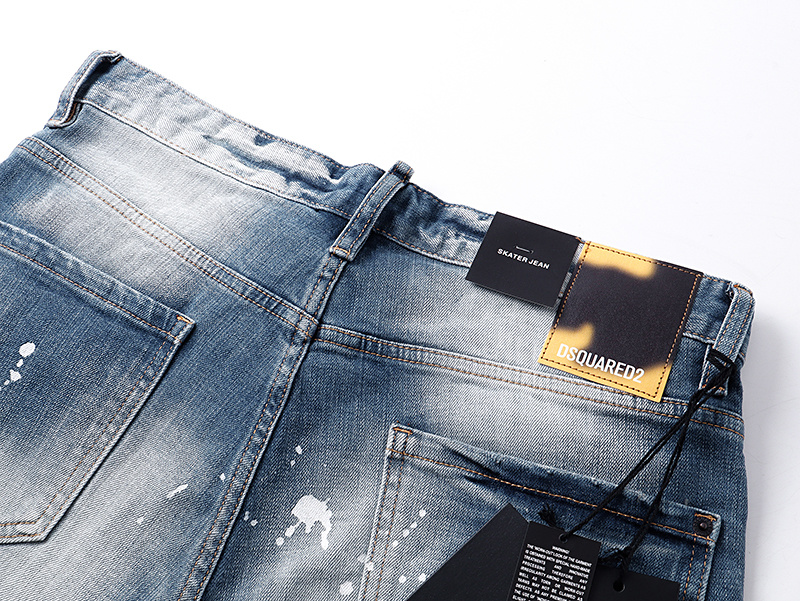 DSQUARED2 2052 Stretch Denim Shorts