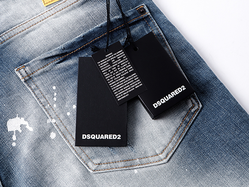 DSQUARED2 2052 Stretch Denim Shorts