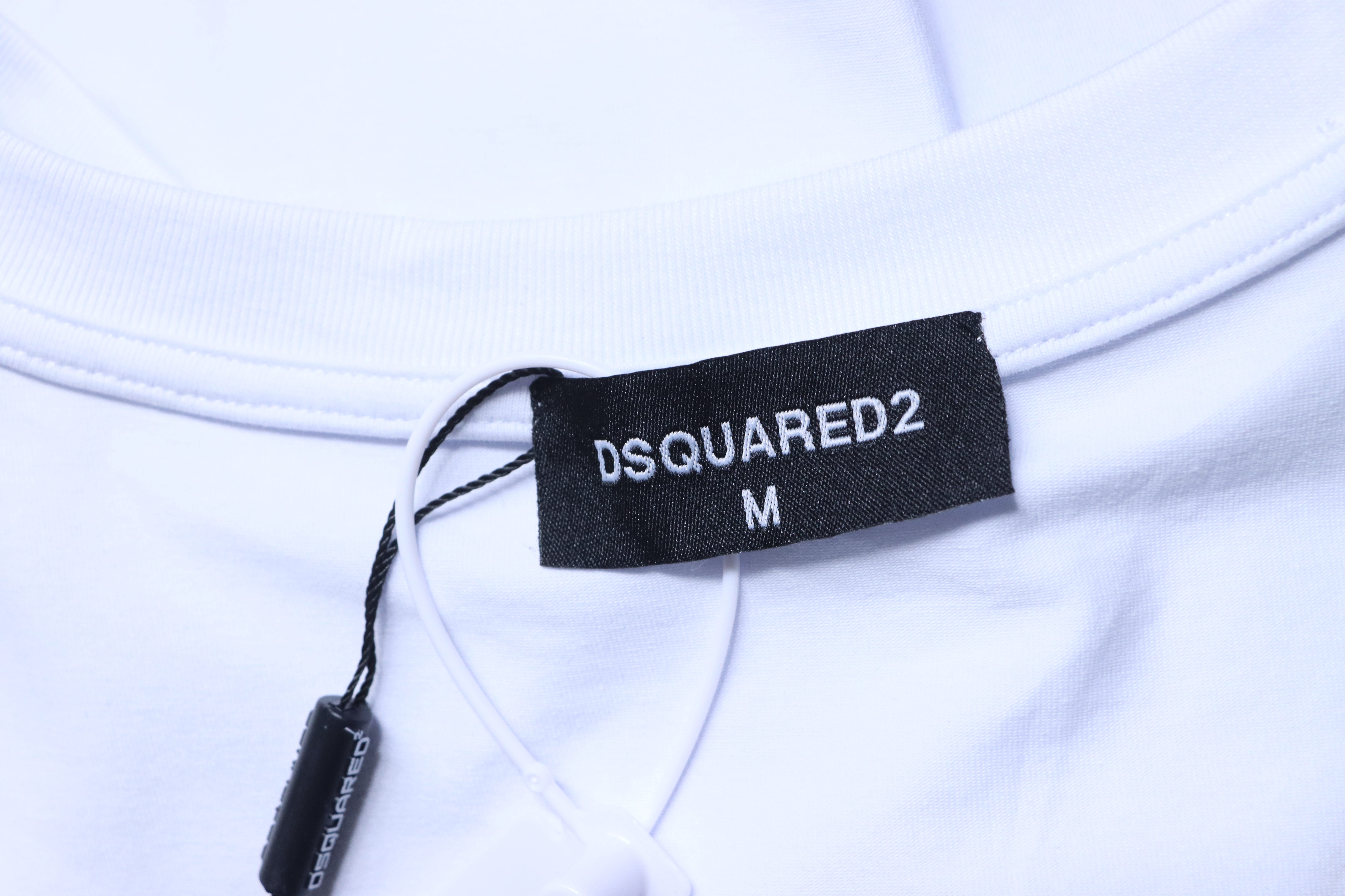 DSQUARED2 Cross Strap Allover Logo Short Sleeve T-Shirt Style 1