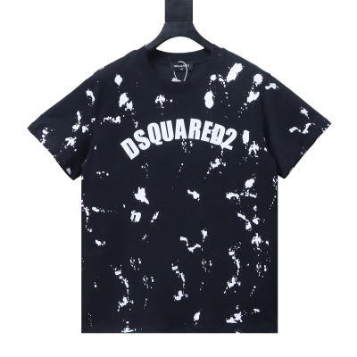 DSQUARED2 Graffiti Ink Letter Logo Short Sleeve T-Shirt 02