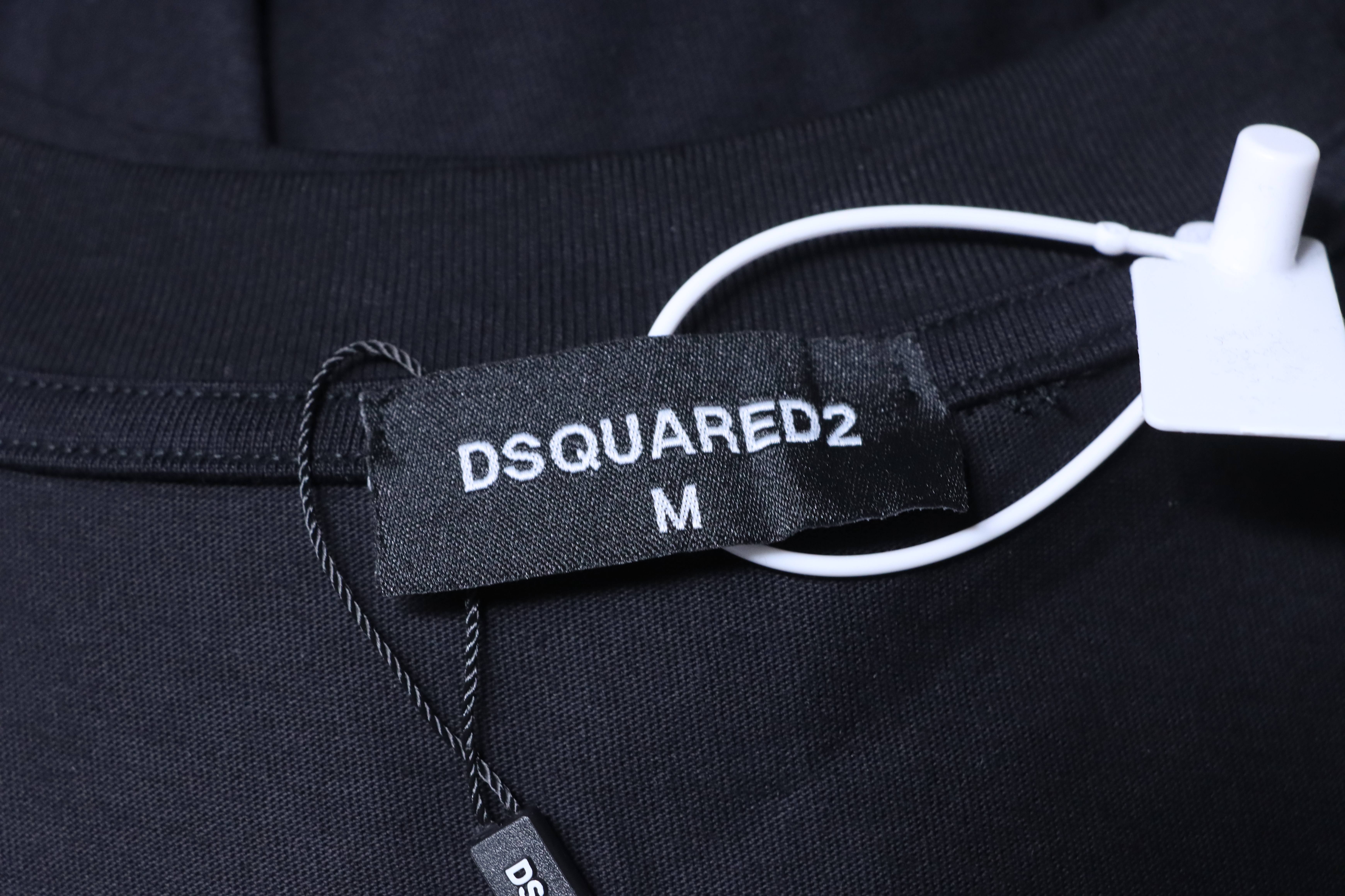 DSQUARED2 Graffiti Ink Letter Logo Short Sleeve T-Shirt