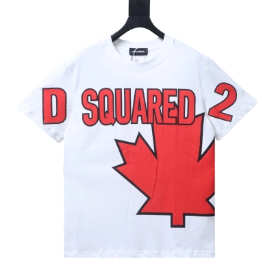 DSQUARED2 Maple Leaf Big Logo Short Sleeve T-Shirt 02