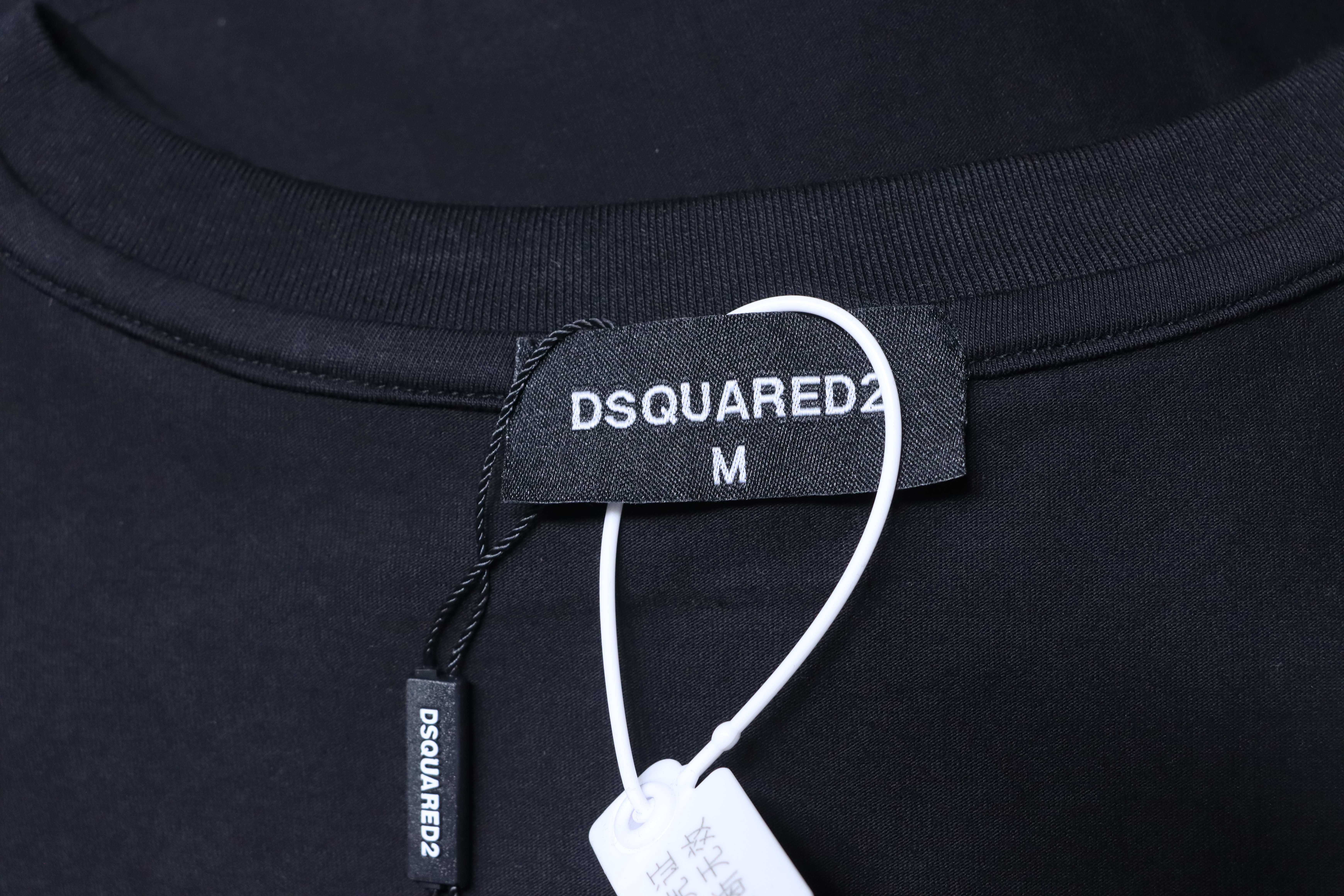 DSQUARED2 Slogan Logo Print Short Sleeve T-Shirt