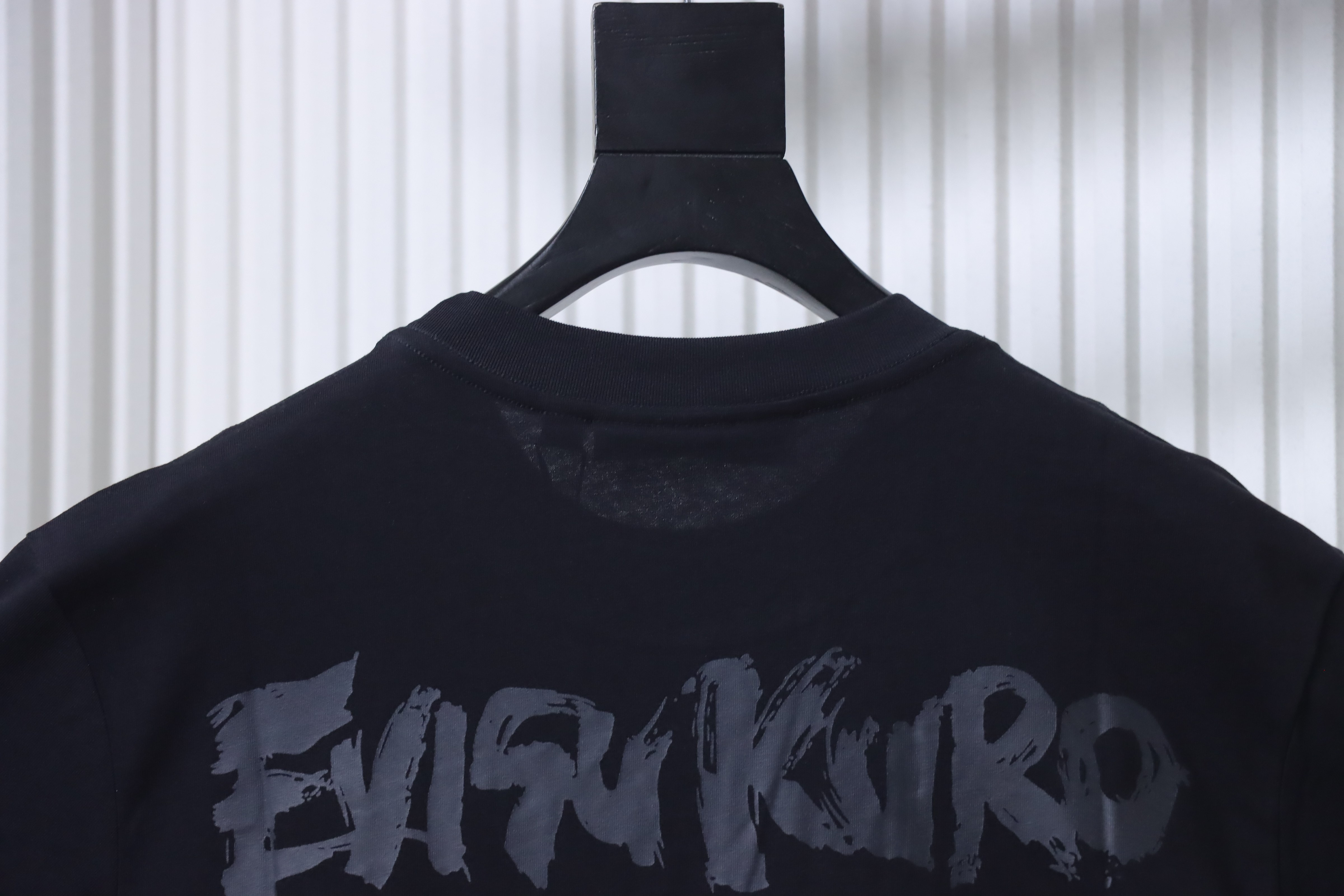 EVISU KURO Gold Foil Hannya Demon Face Short Sleeve T-Shirt Style 2