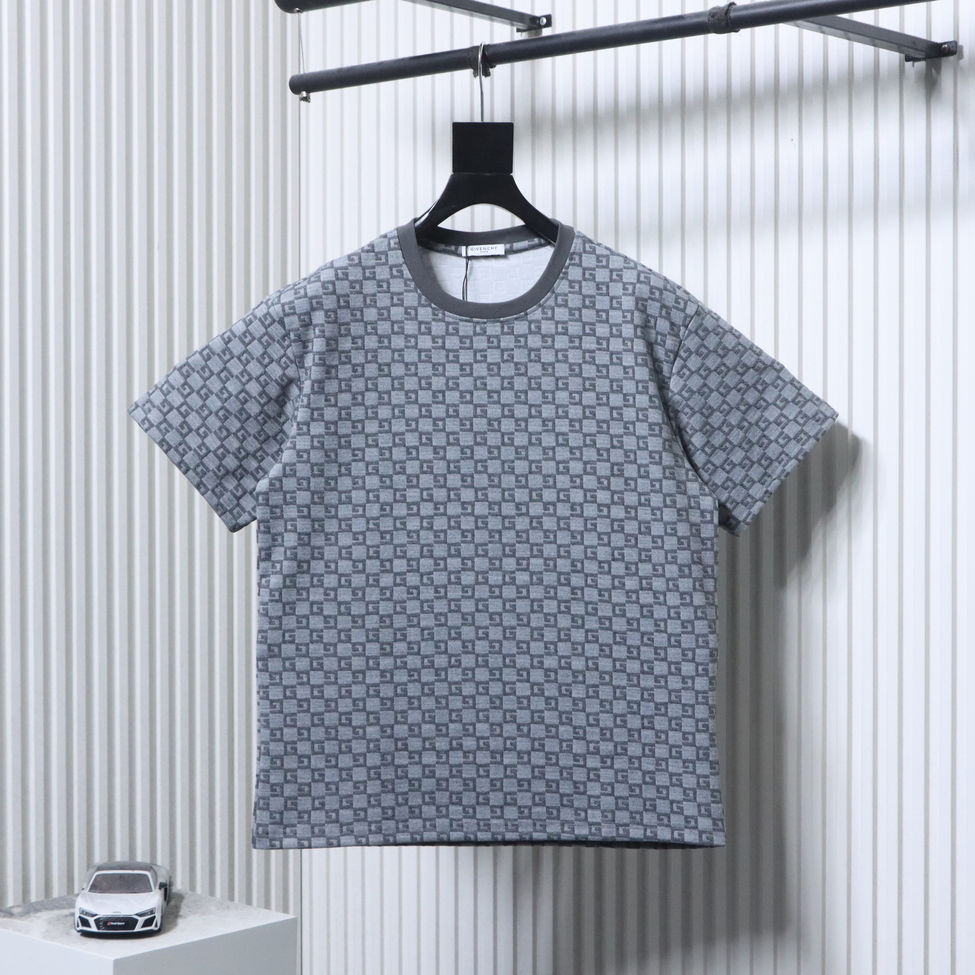 Givenchy 26SS Allover Monogram Jacquard Short Sleeve T-Shirt Style 2