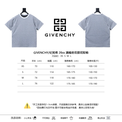 Givenchy 26SS Allover Monogram Jacquard Short Sleeve T-Shirt Style 3 01