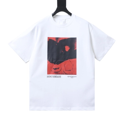 Givenchy 26SS Graphic Print Crewneck Short Sleeve T-Shirt Style 2 02
