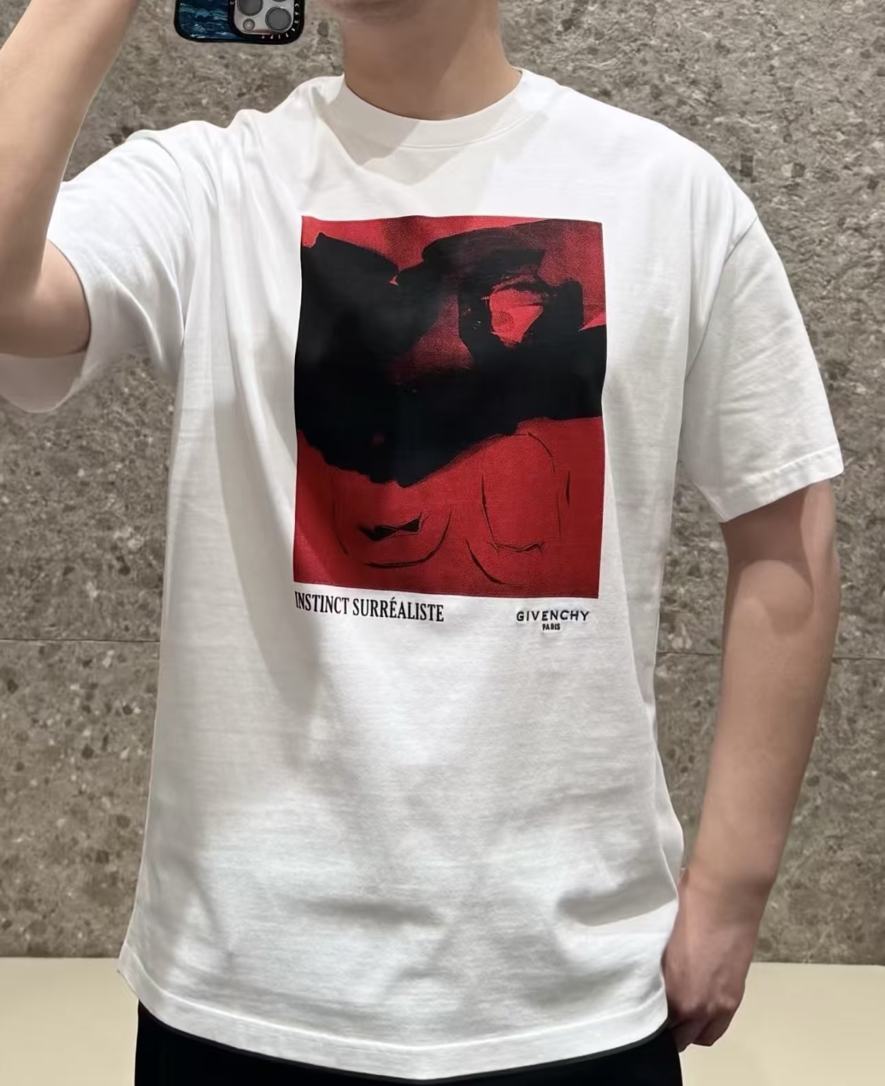 Givenchy 26SS Graphic Print Crewneck Short Sleeve T-Shirt Style 2