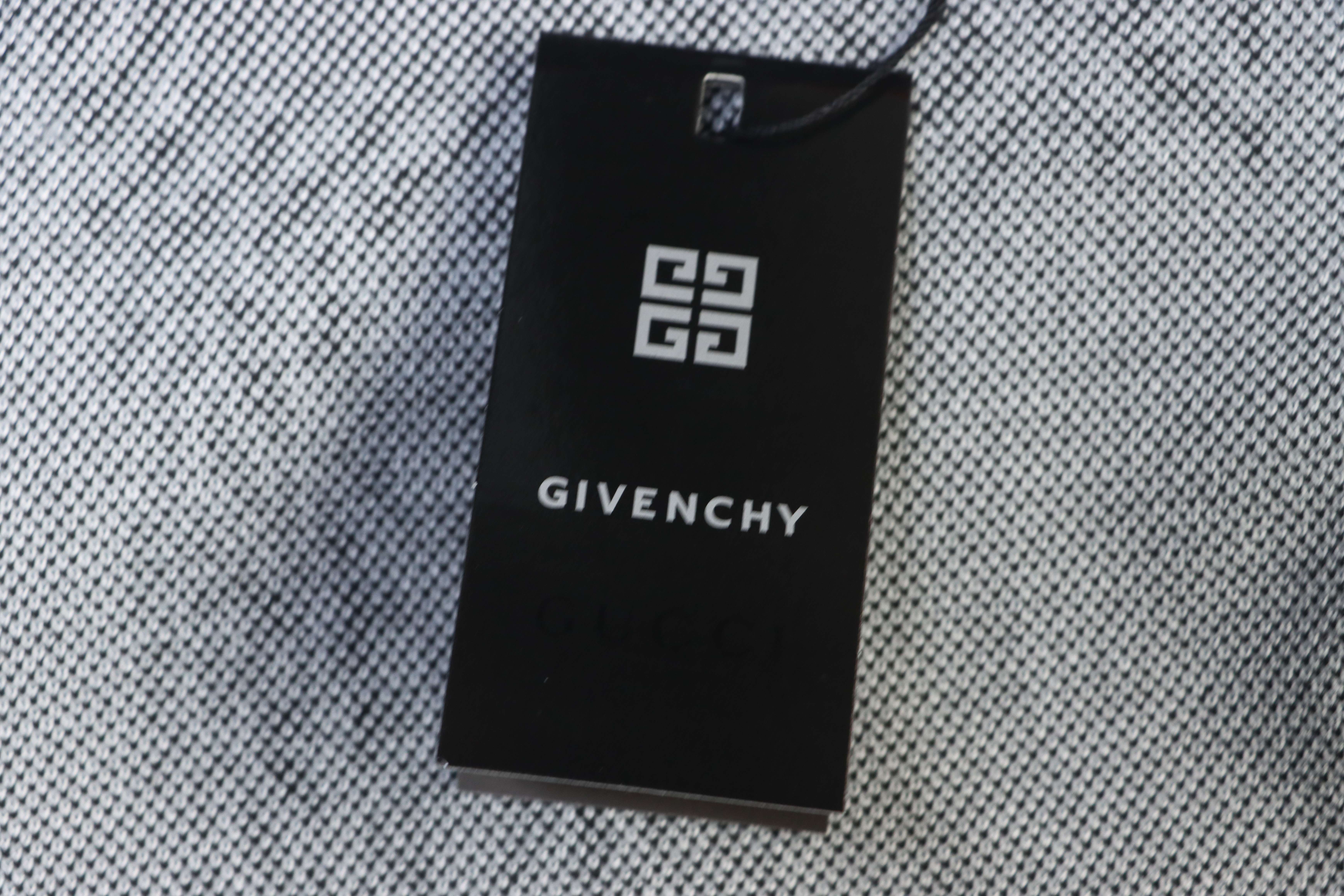 Givenchy Allover Grid Jacquard Knit Short Sleeve T-Shirt