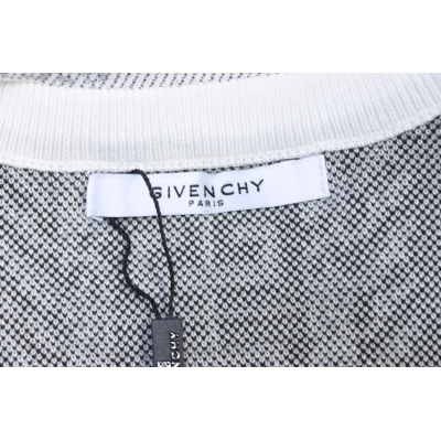 Givenchy Allover Grid Jacquard Knit Short Sleeve T-Shirt 02