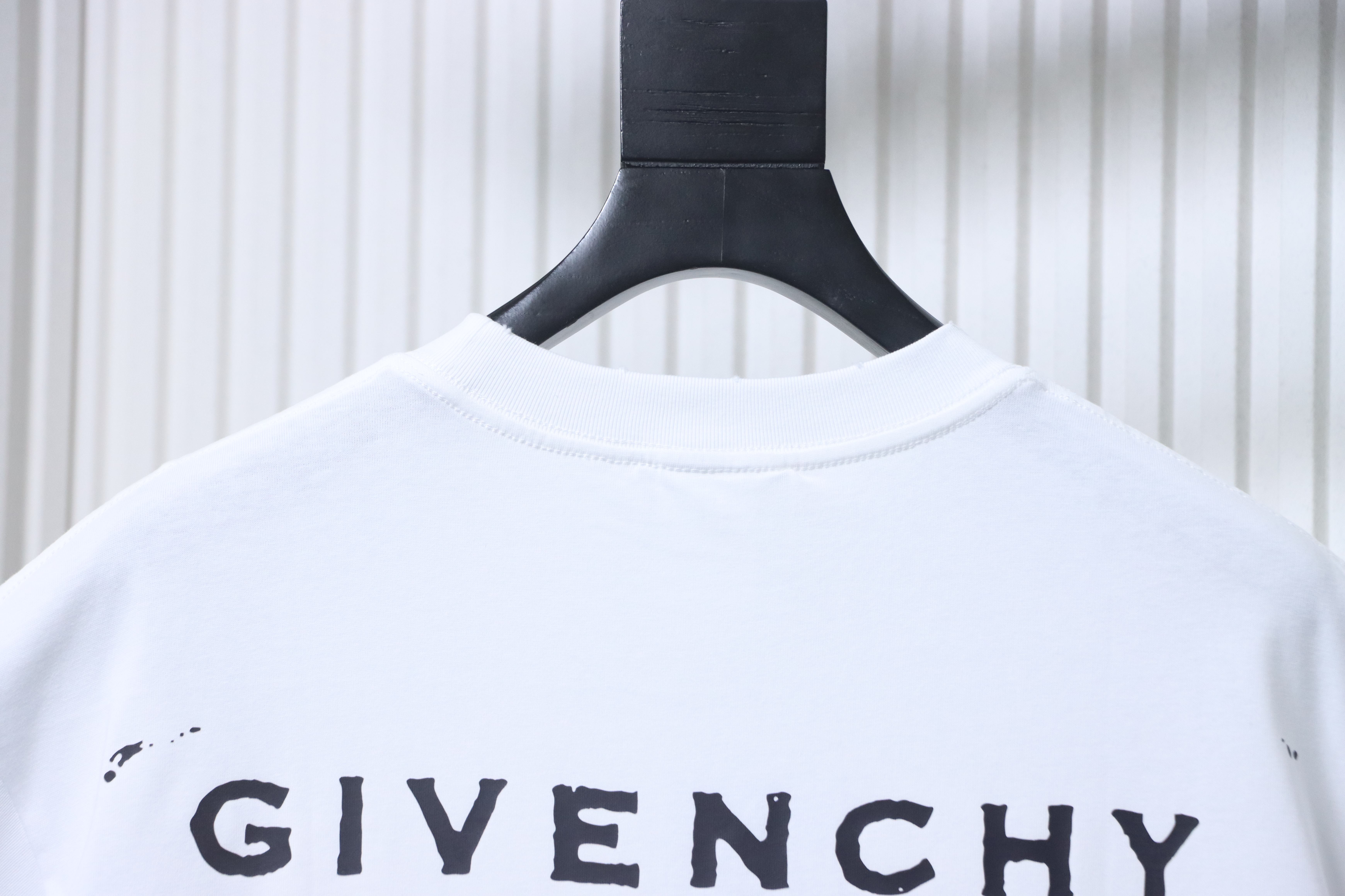 Givenchy Distressed Letter Print Short Sleeve T-Shirt Style 1