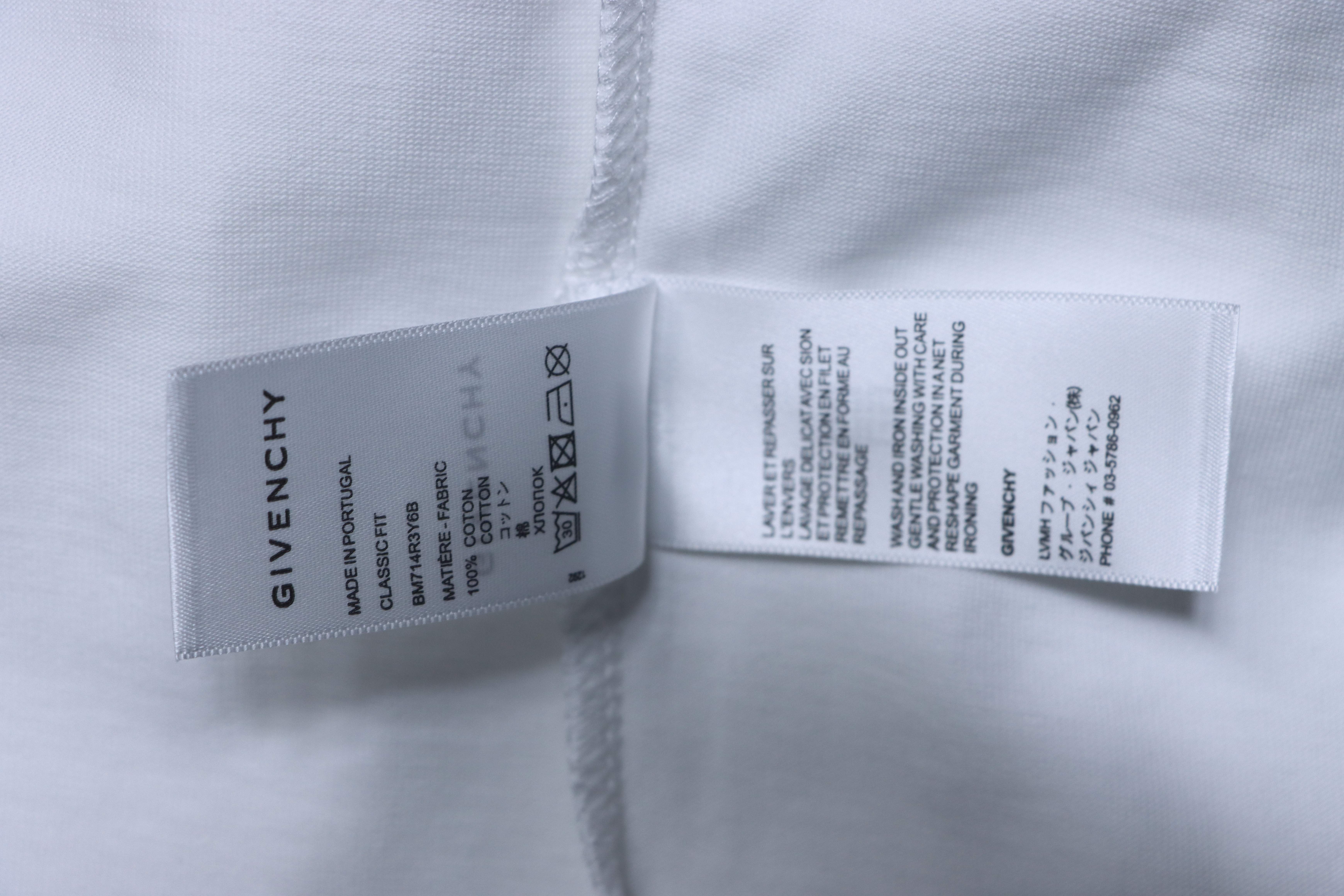 Givenchy Distressed Letter Print Short Sleeve T-Shirt Style 1