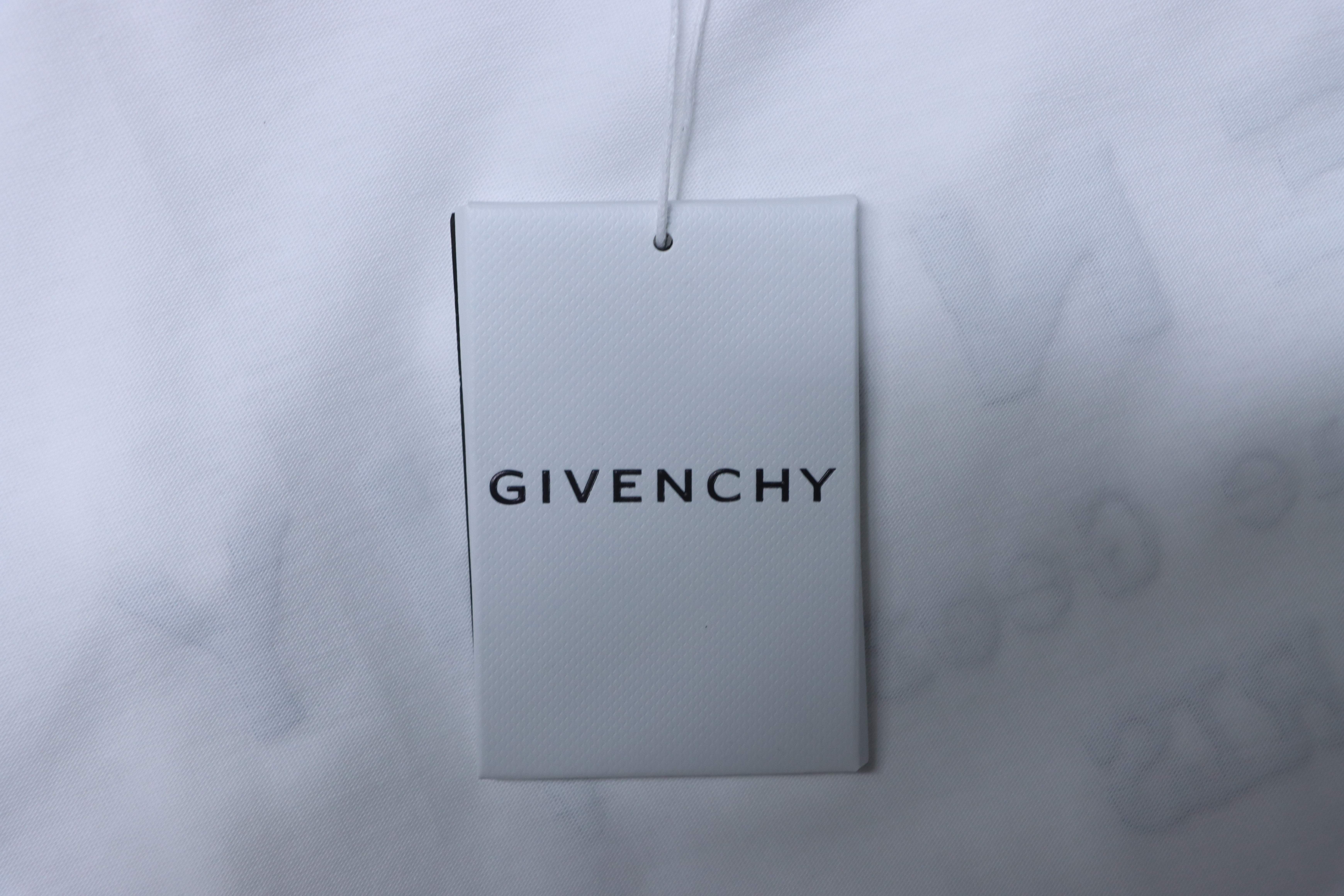Givenchy Distressed Letter Print Short Sleeve T-Shirt Style 1