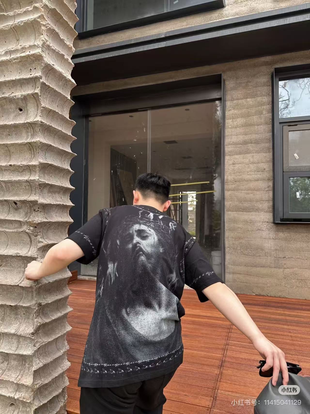 Givenchy GVC 26SS Jesus Graphic Short Sleeve T-Shirt