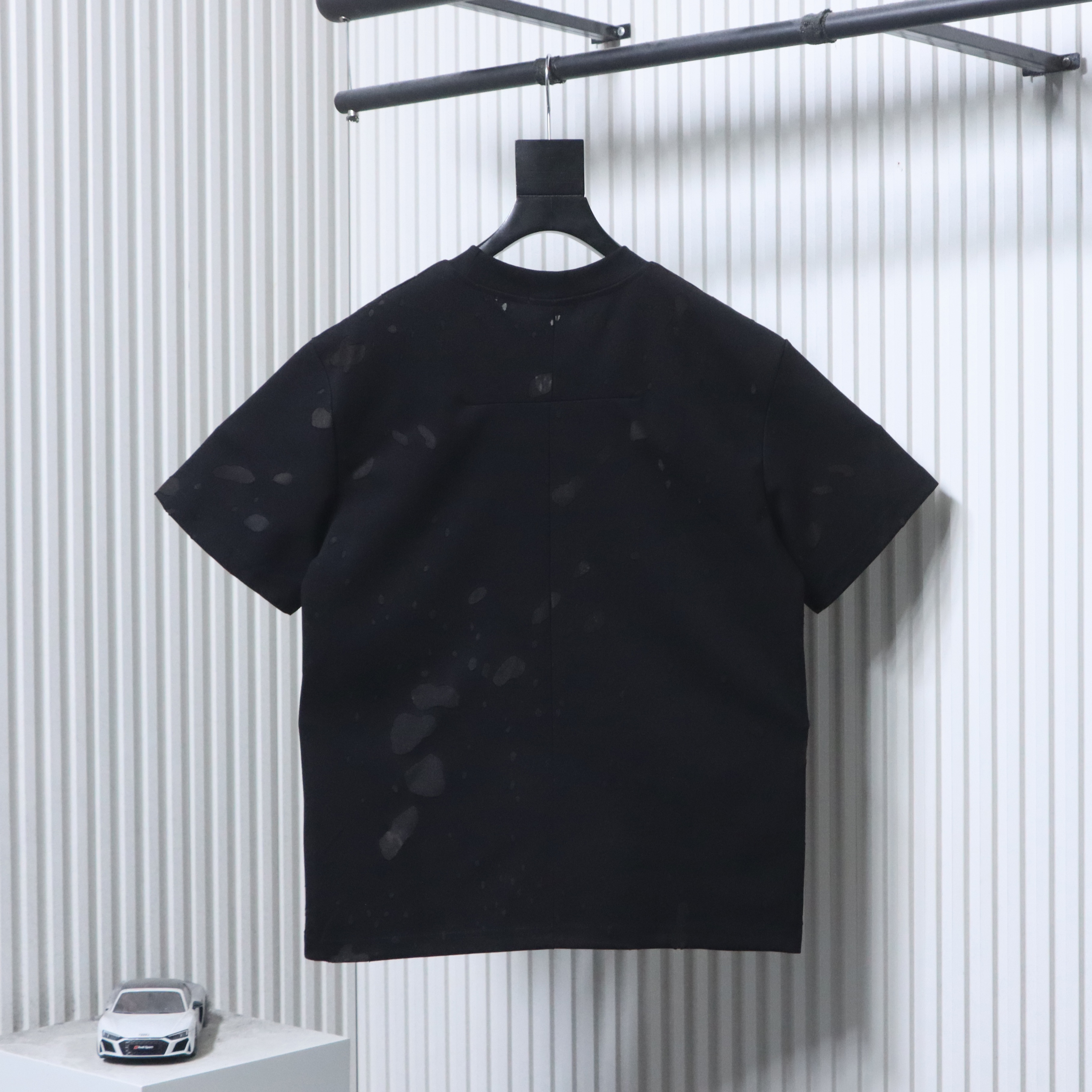Givenchy GVC Distressed Large Letter Crewneck Short Sleeve T-Shirt Style 1