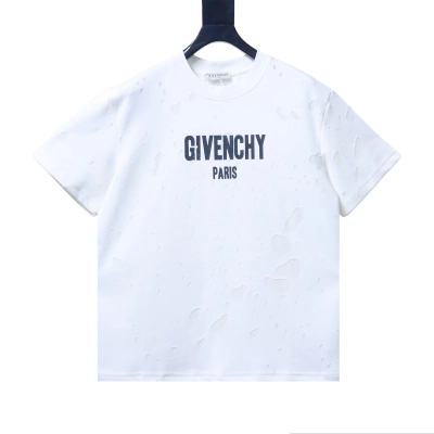 Givenchy GVC Distressed Large Letter Crewneck Short Sleeve T-Shirt Style 2 02