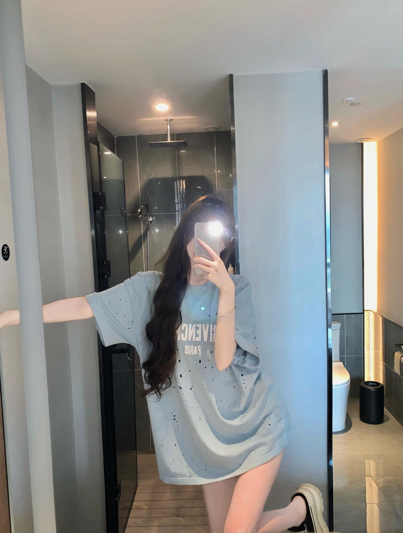 Givenchy GVC Distressed Large Letter Crewneck Short Sleeve T-Shirt Style 4