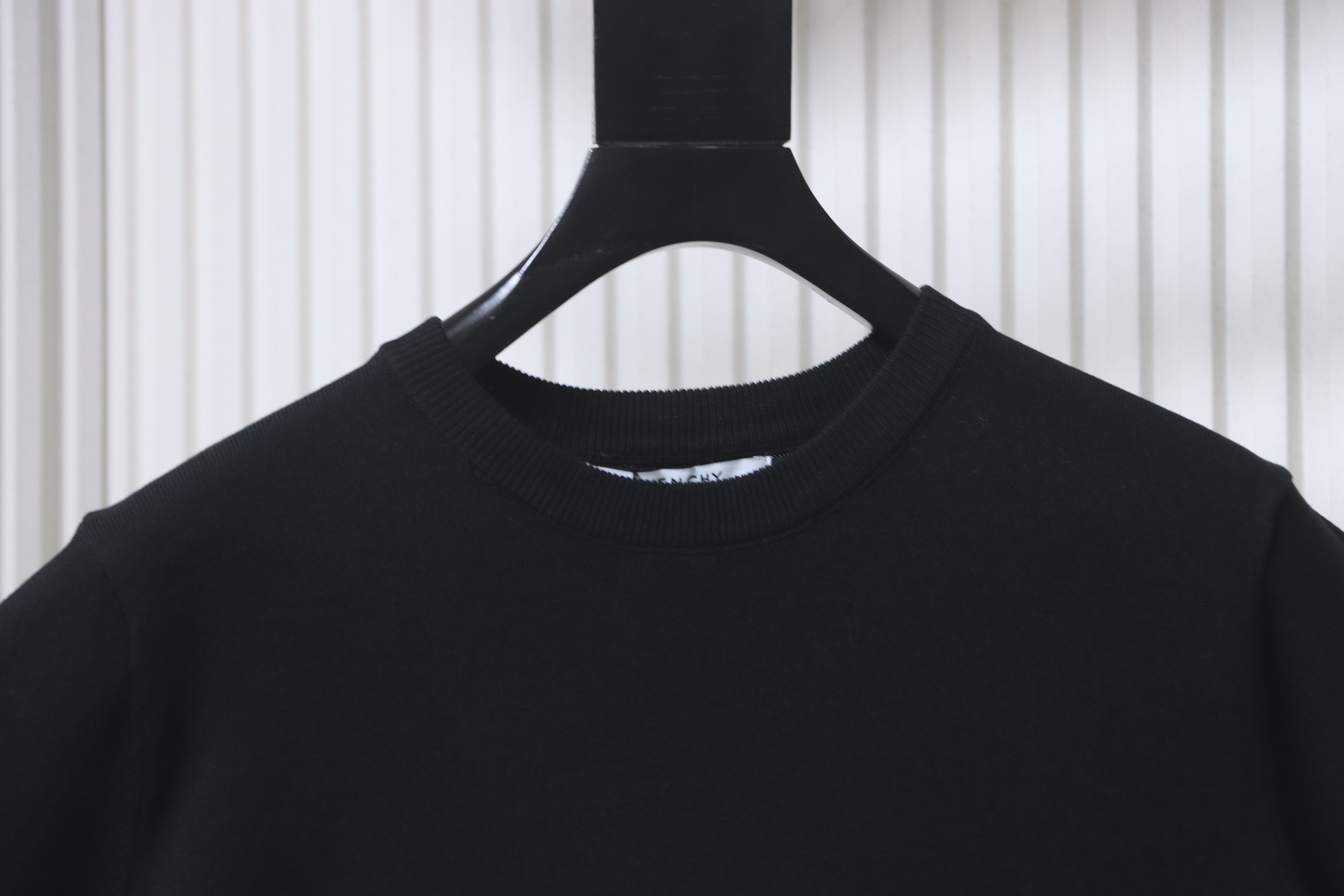 Givenchy Letter Logo Grid Jacquard Knit Short Sleeve T-Shirt