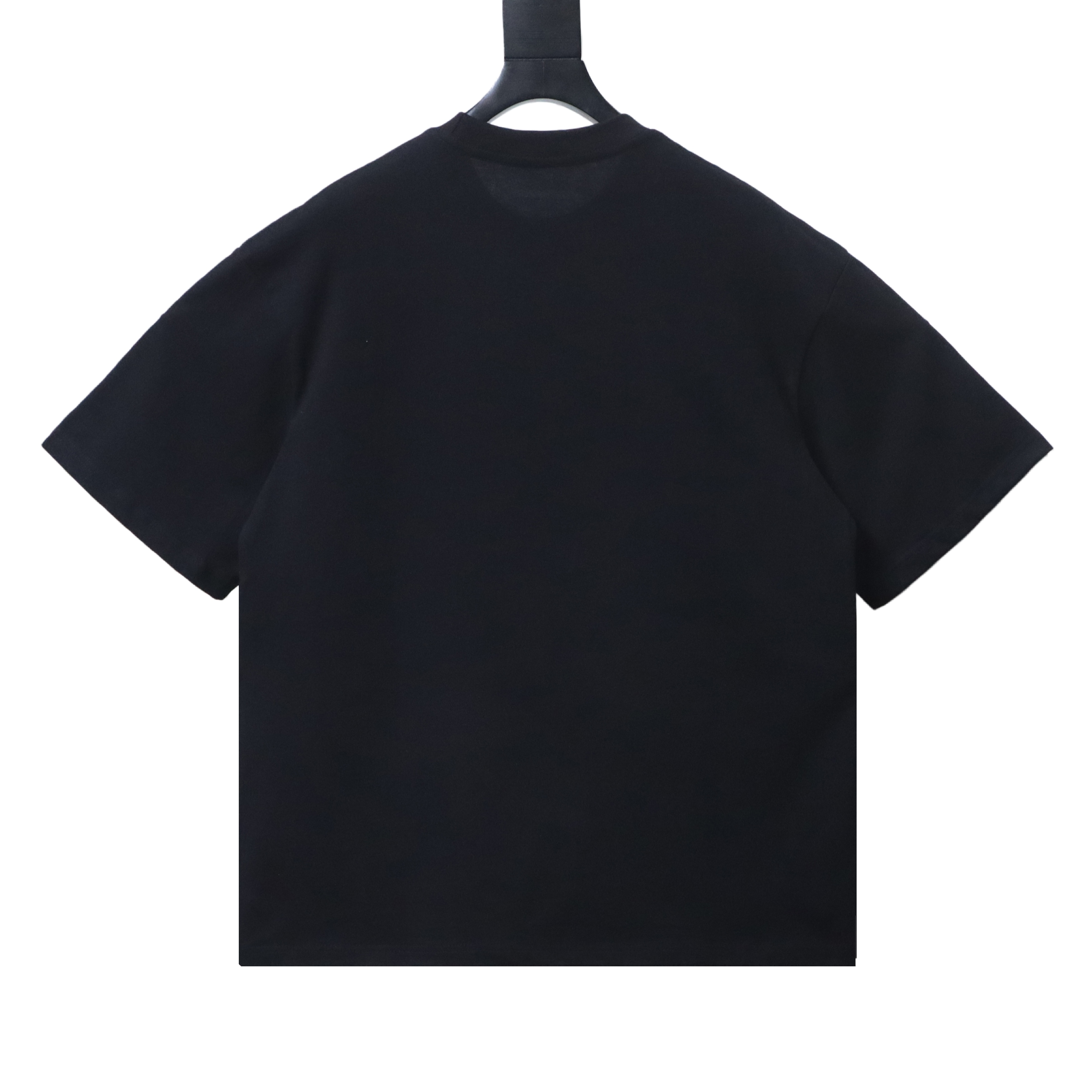 Jil Sander-Style Minimalist Red Horseshoe Logo Embroidered Short Sleeve T-Shirt Style 1