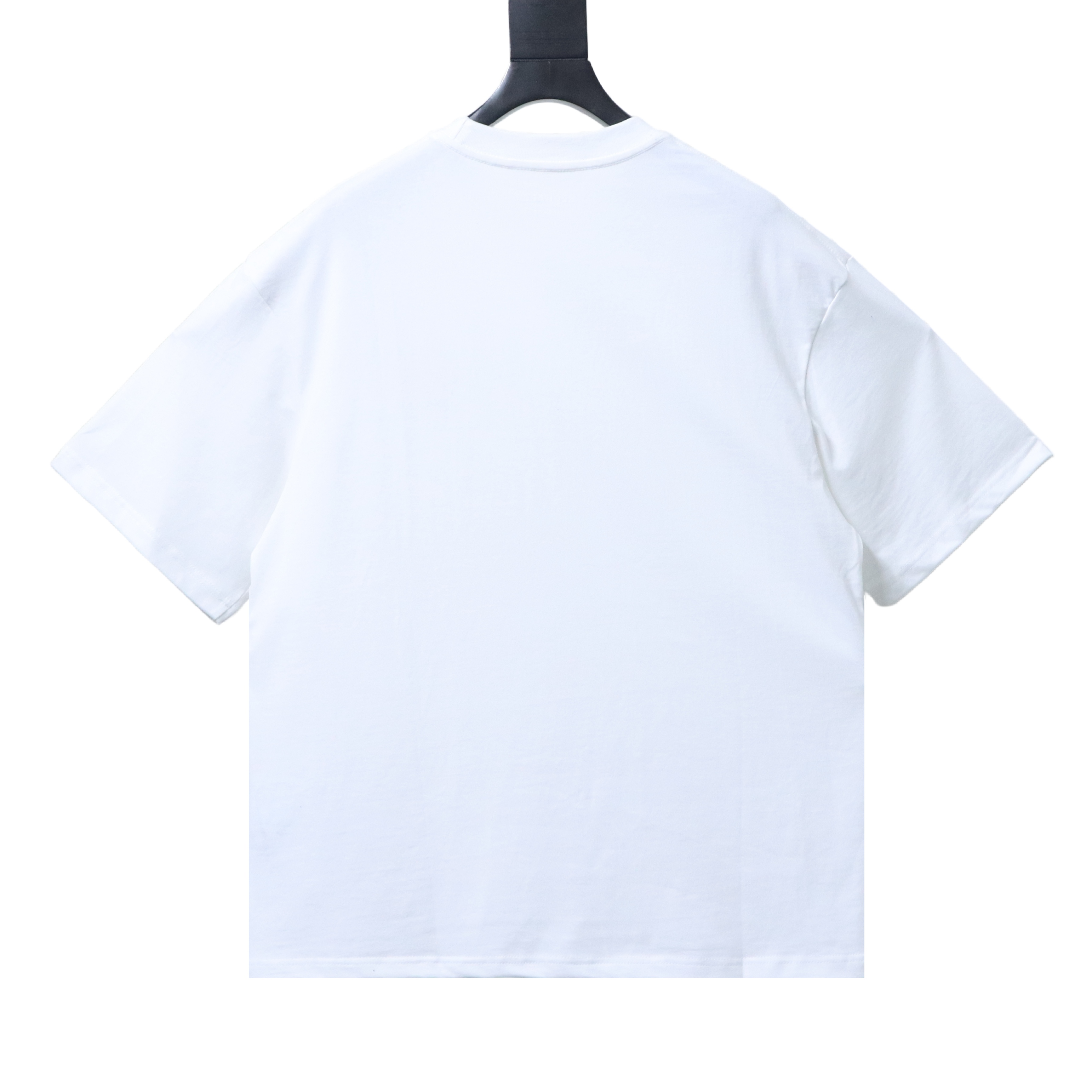 Jil Sander-Style Minimalist Red Horseshoe Logo Embroidered Short Sleeve T-Shirt Style 2