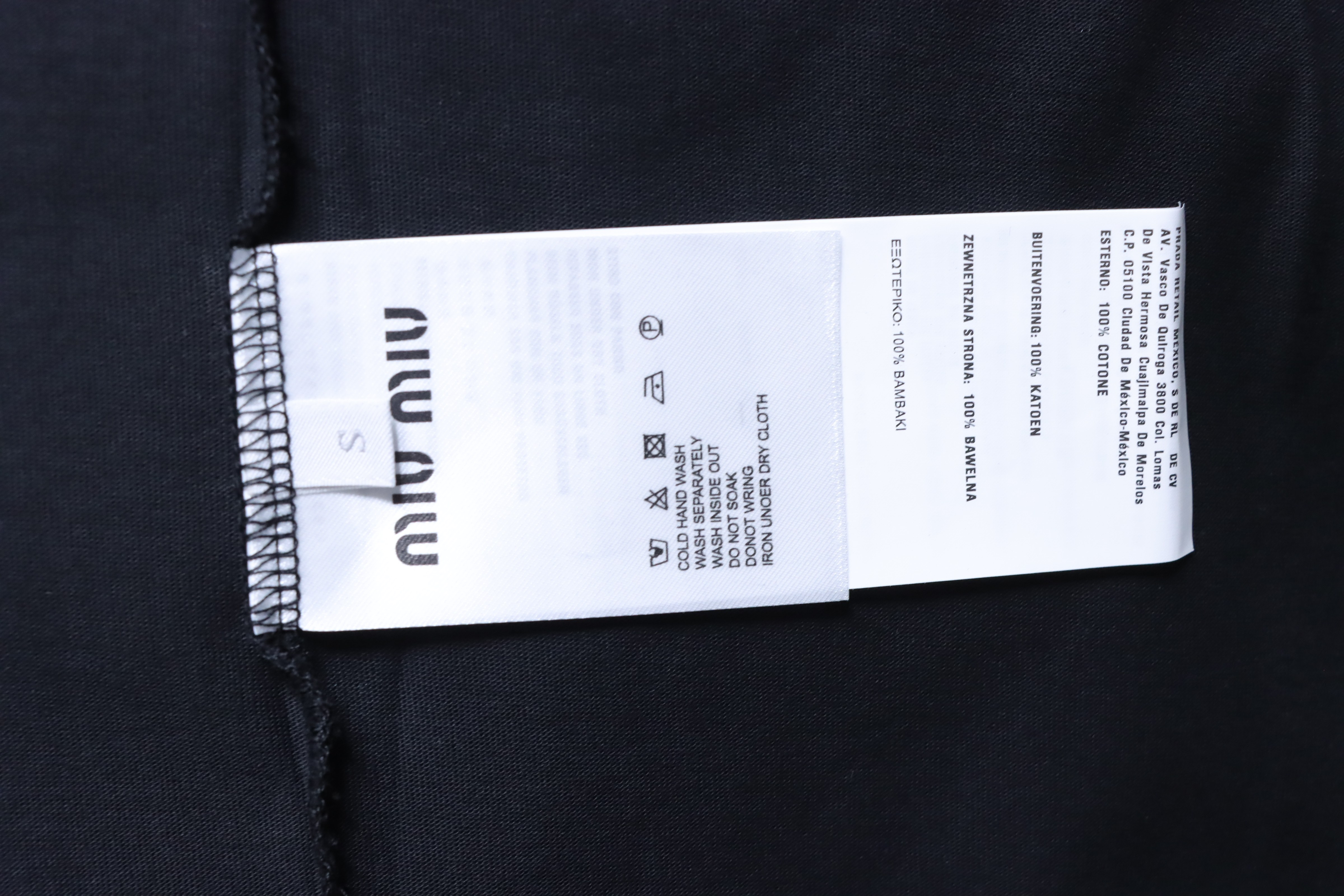 Miu Miu Classic Silicone Letter Print Short Sleeve T-Shirt Style 2