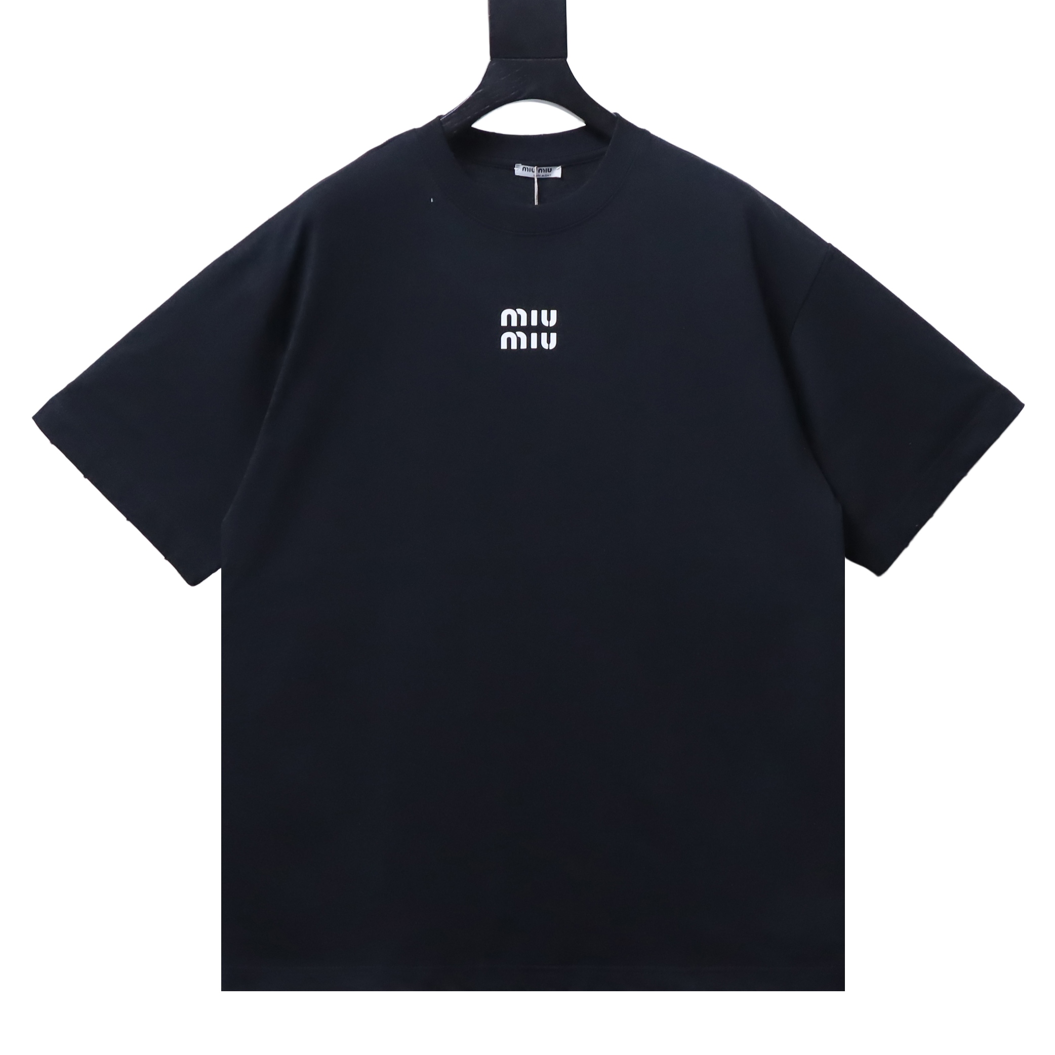 Miu Miu Classic Silicone Letter Short Sleeve T-Shirt Style 2