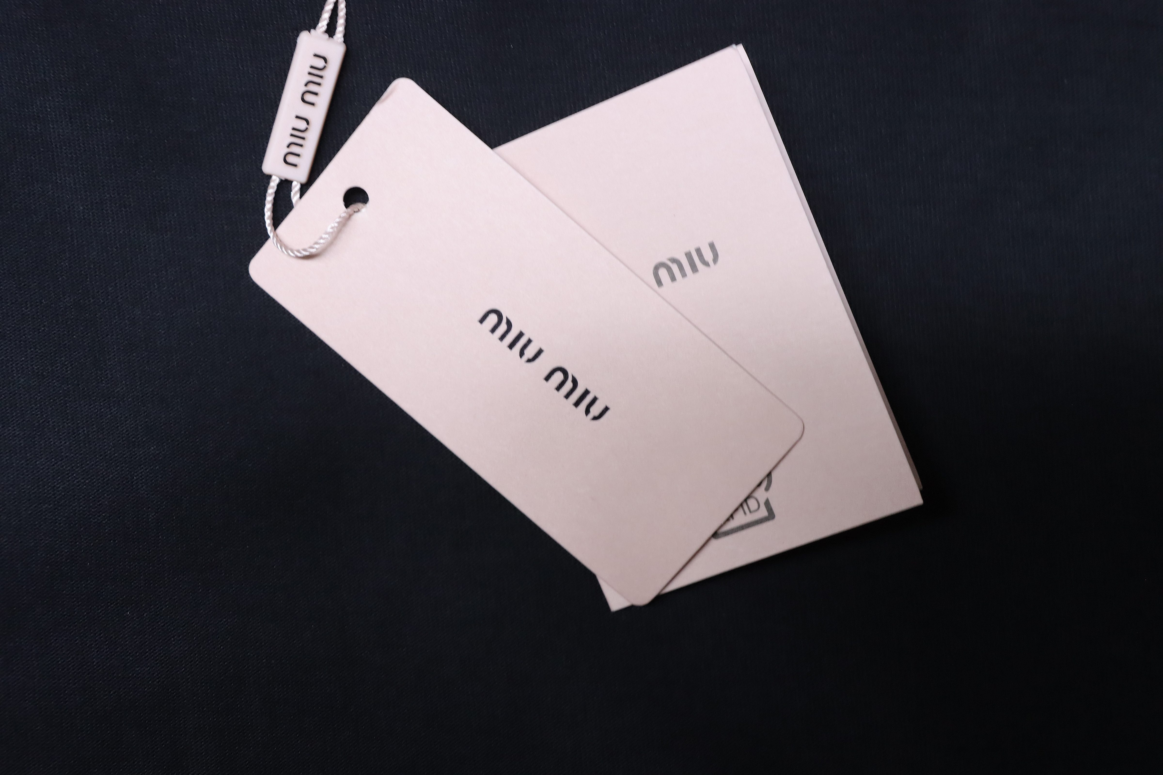 Miu Miu Classic Silicone Letter Short Sleeve T-Shirt Style 2