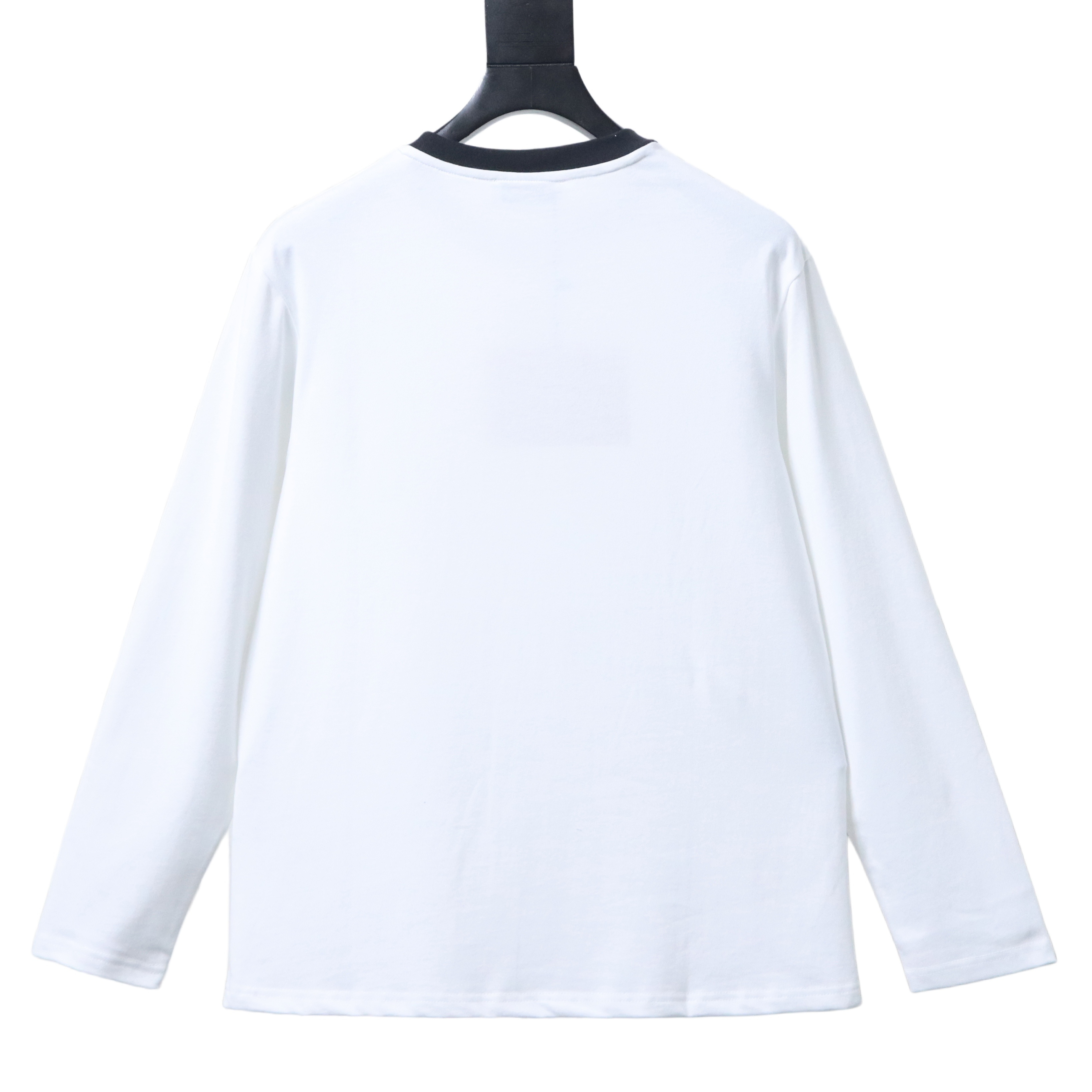 Miu Miu Contrast Panel Long Sleeve T-Shirt Style 2
