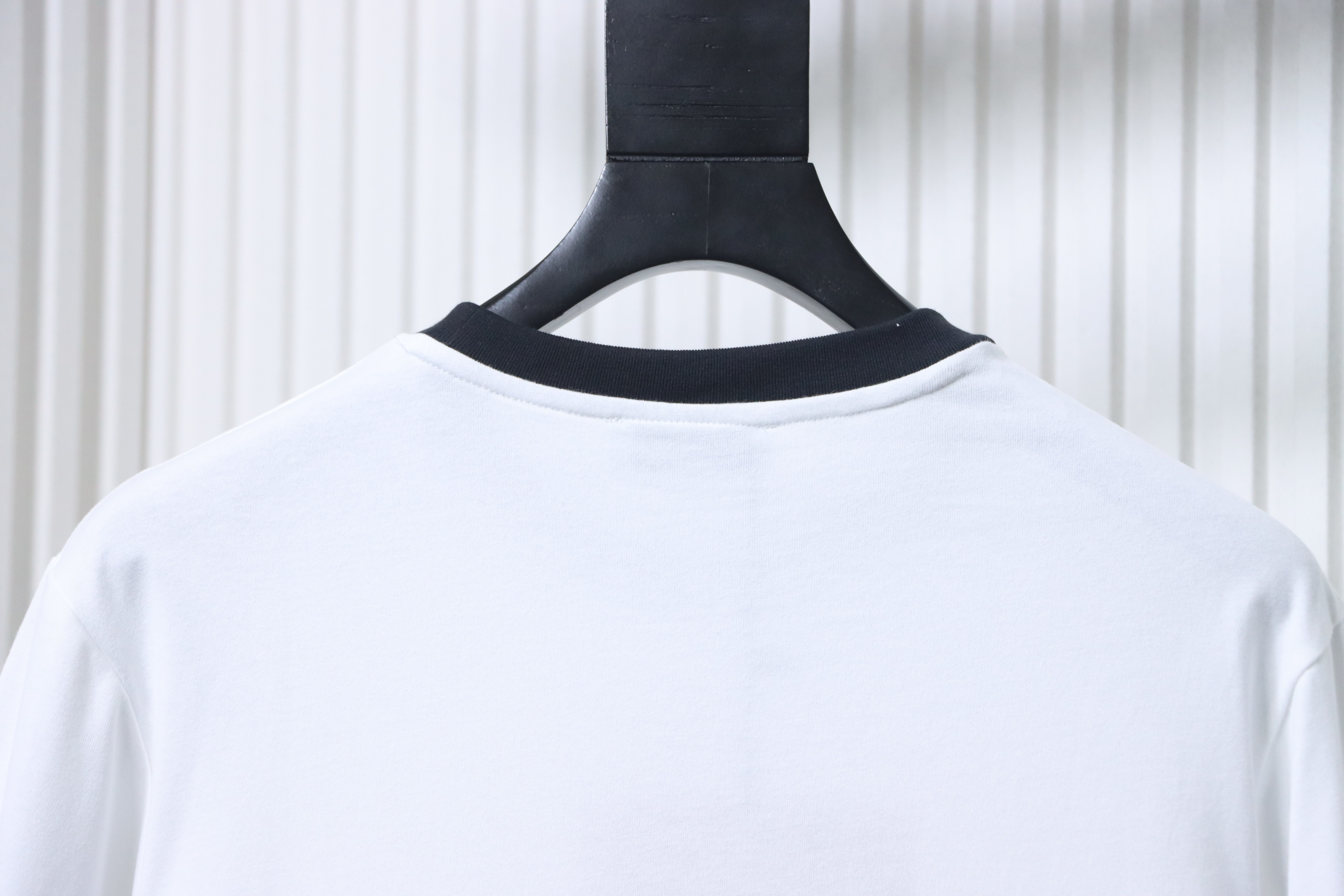 Miu Miu Contrast Panel Long Sleeve T-Shirt Style 2