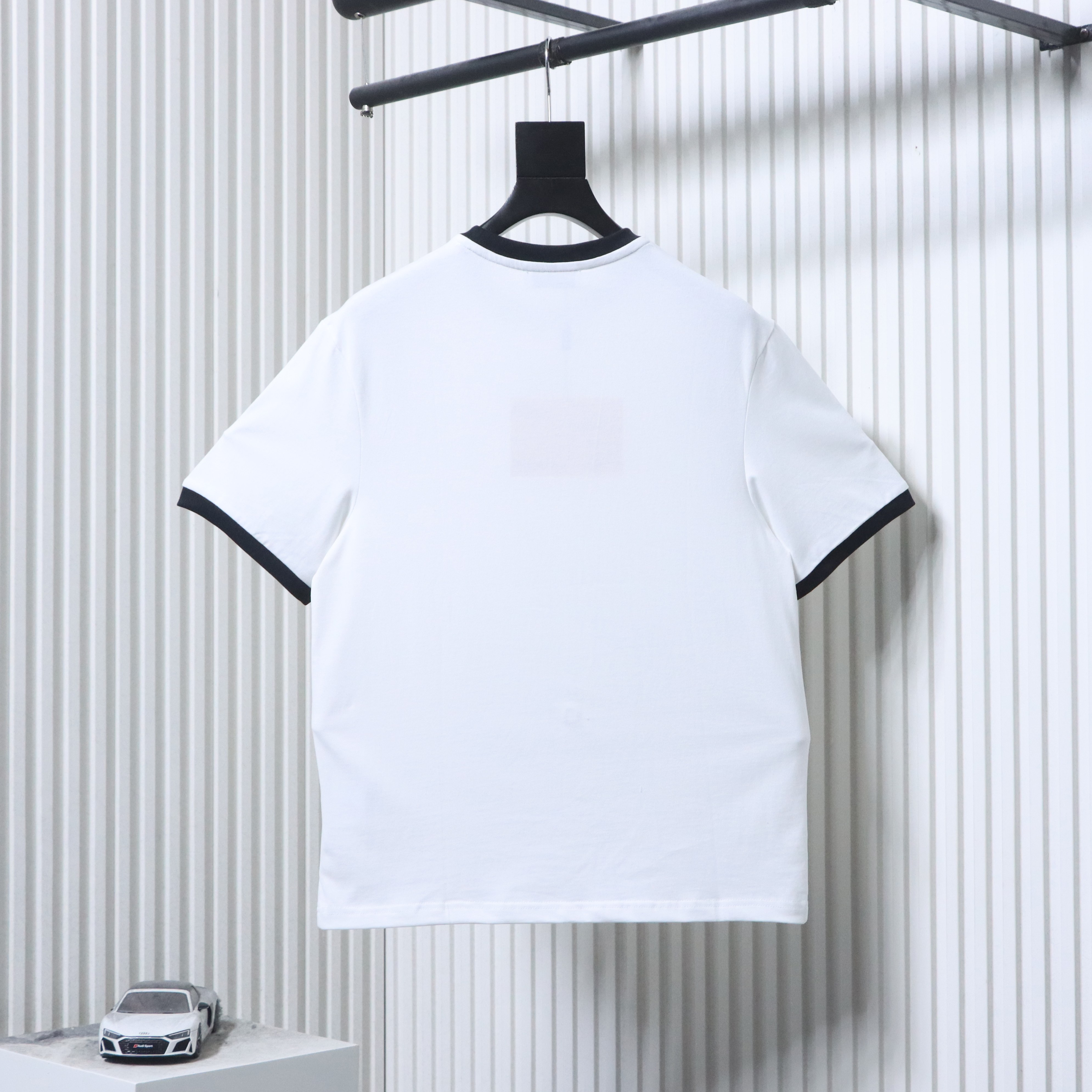 Miu Miu Contrast Panel Short Sleeve T-Shirt Style 1