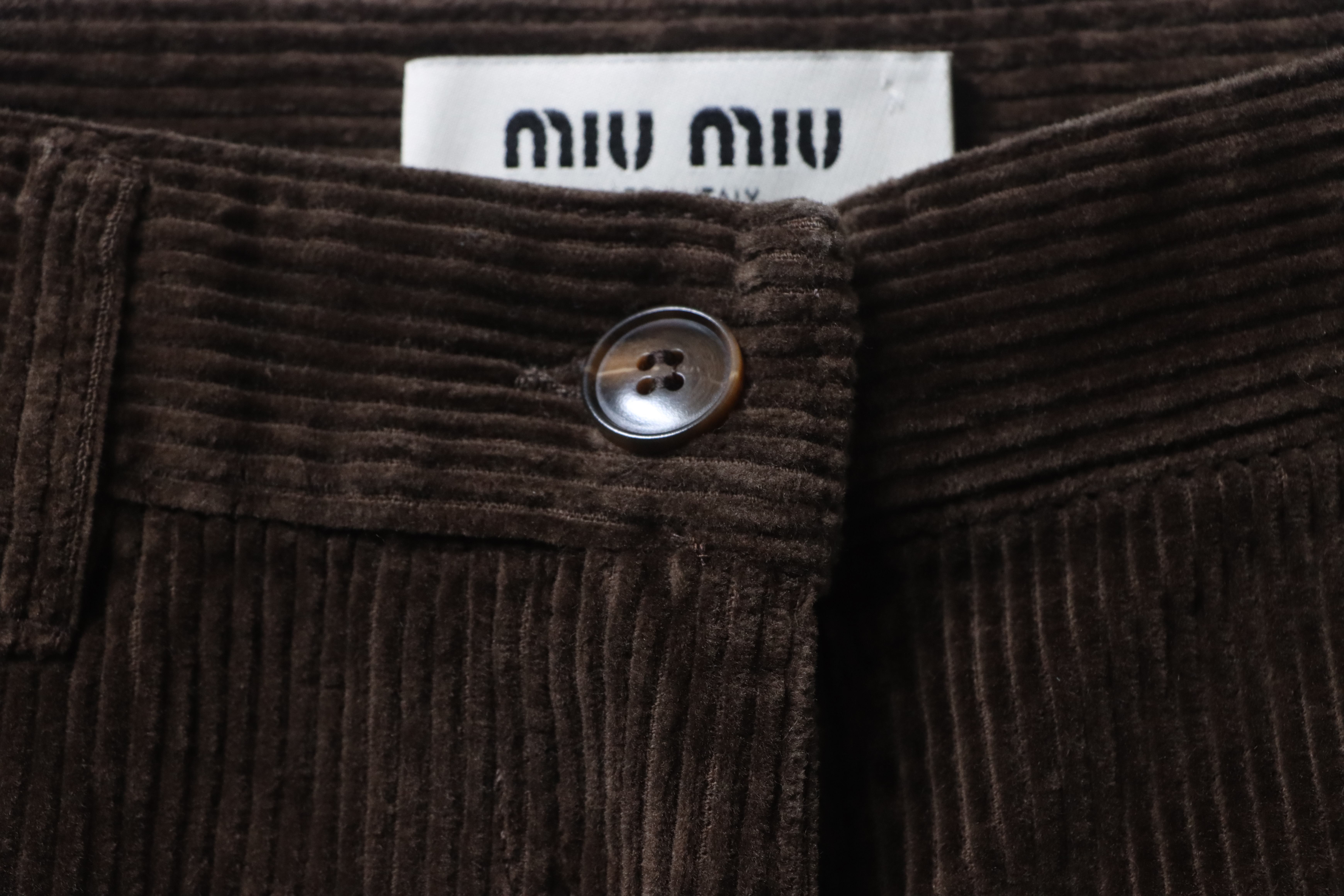 Miu Miu Corduroy Casual Pants