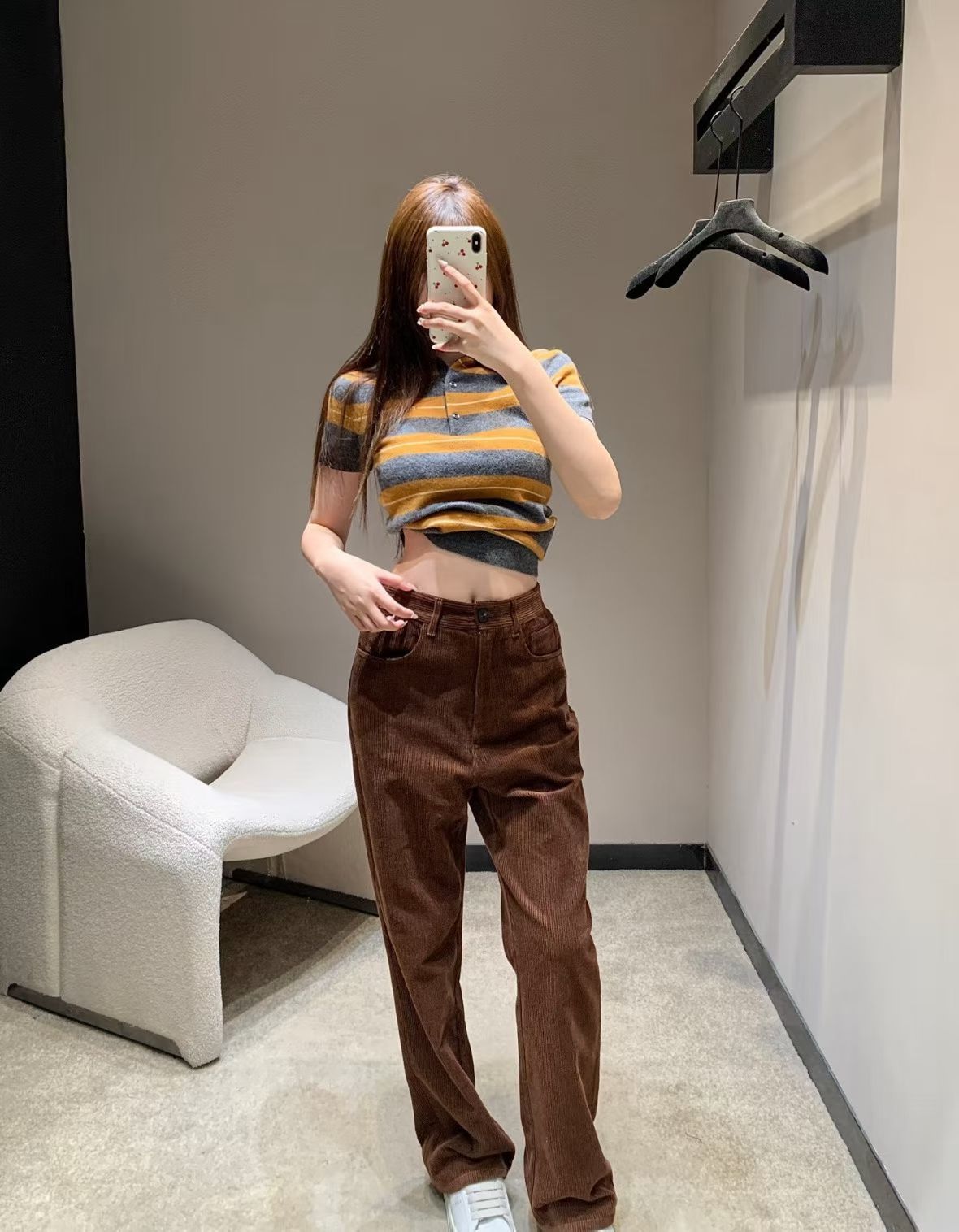 Miu Miu Corduroy Casual Pants