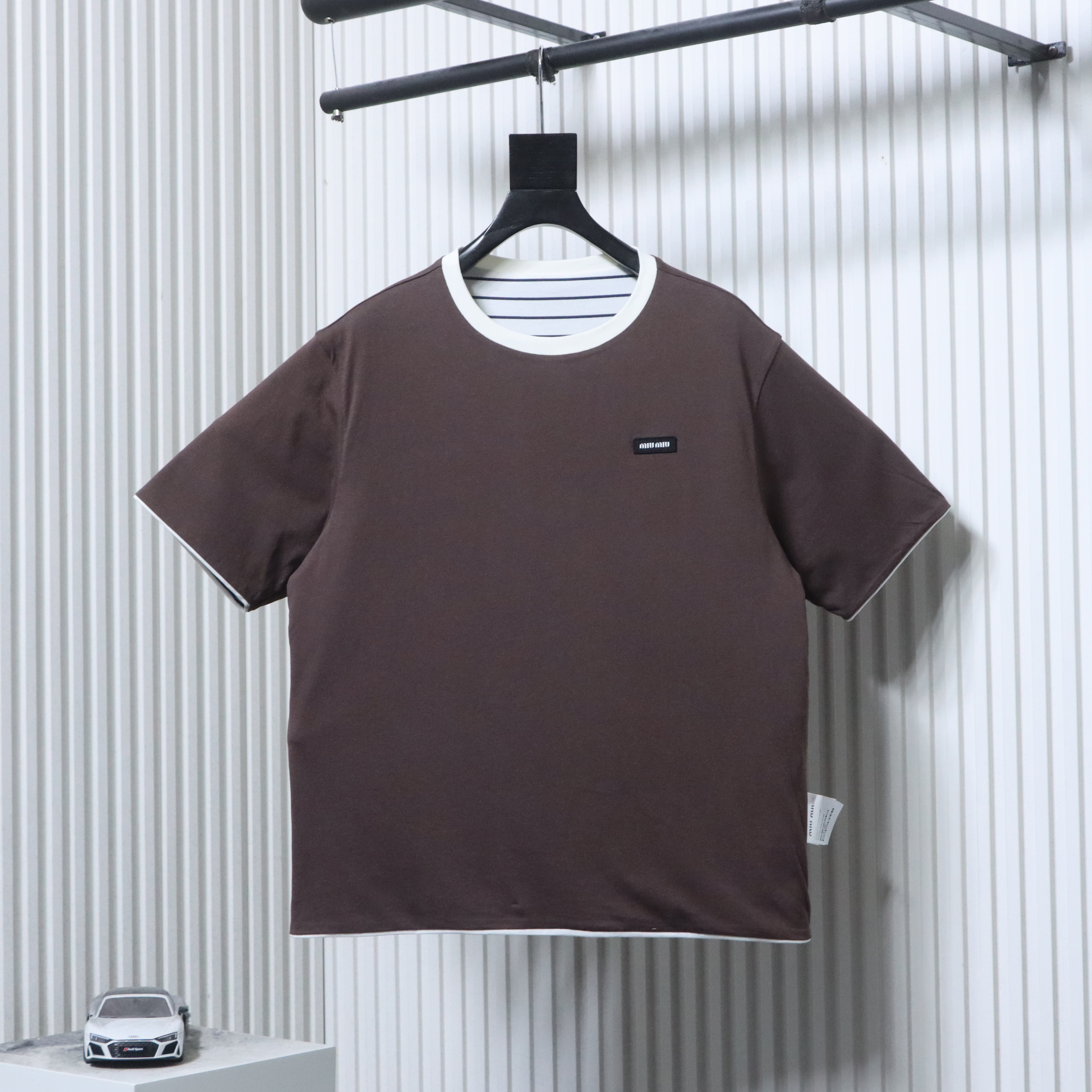 Miu Miu Reversible Short Sleeve T-Shirt