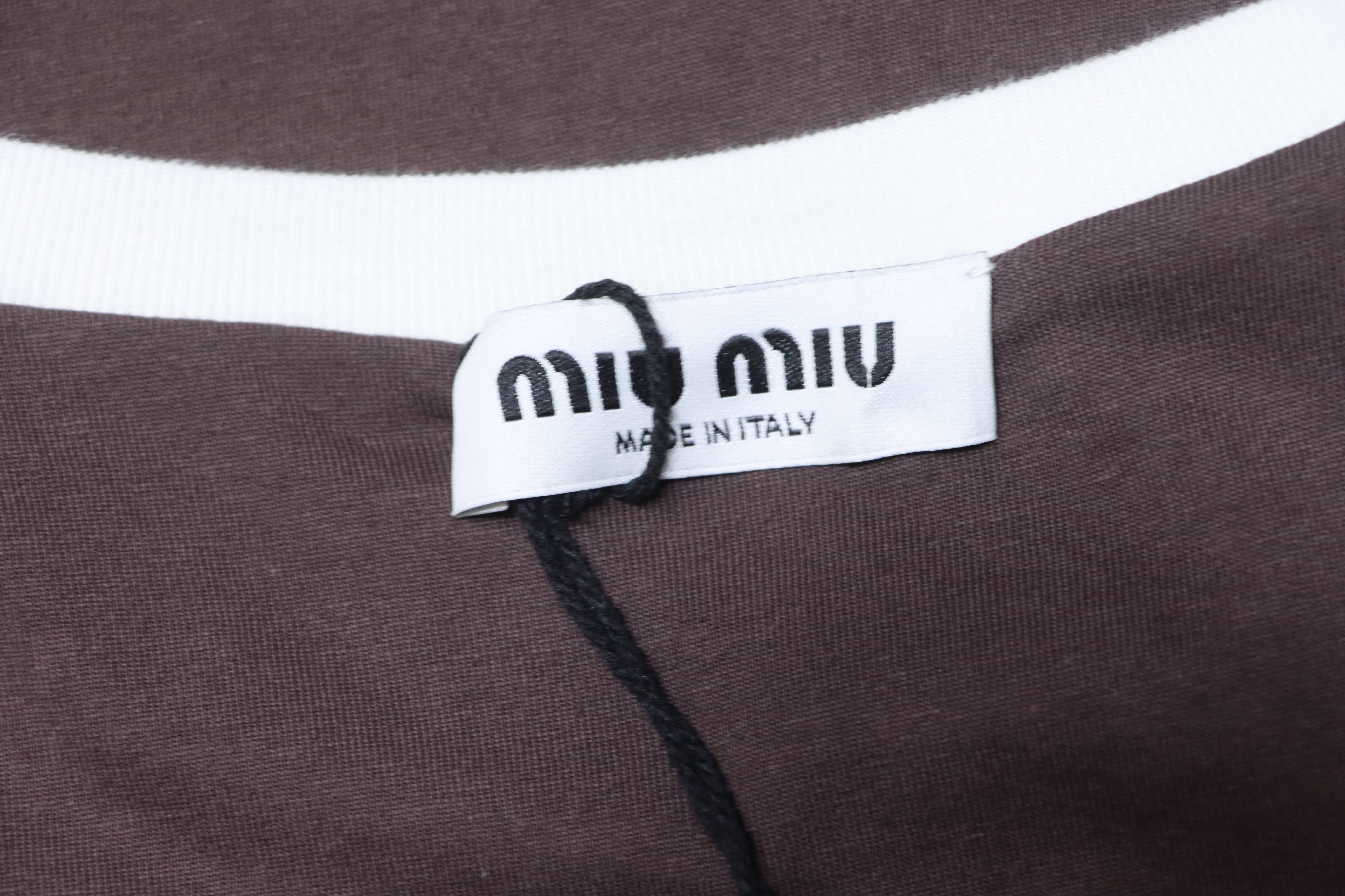 Miu Miu Reversible Short Sleeve T-Shirt