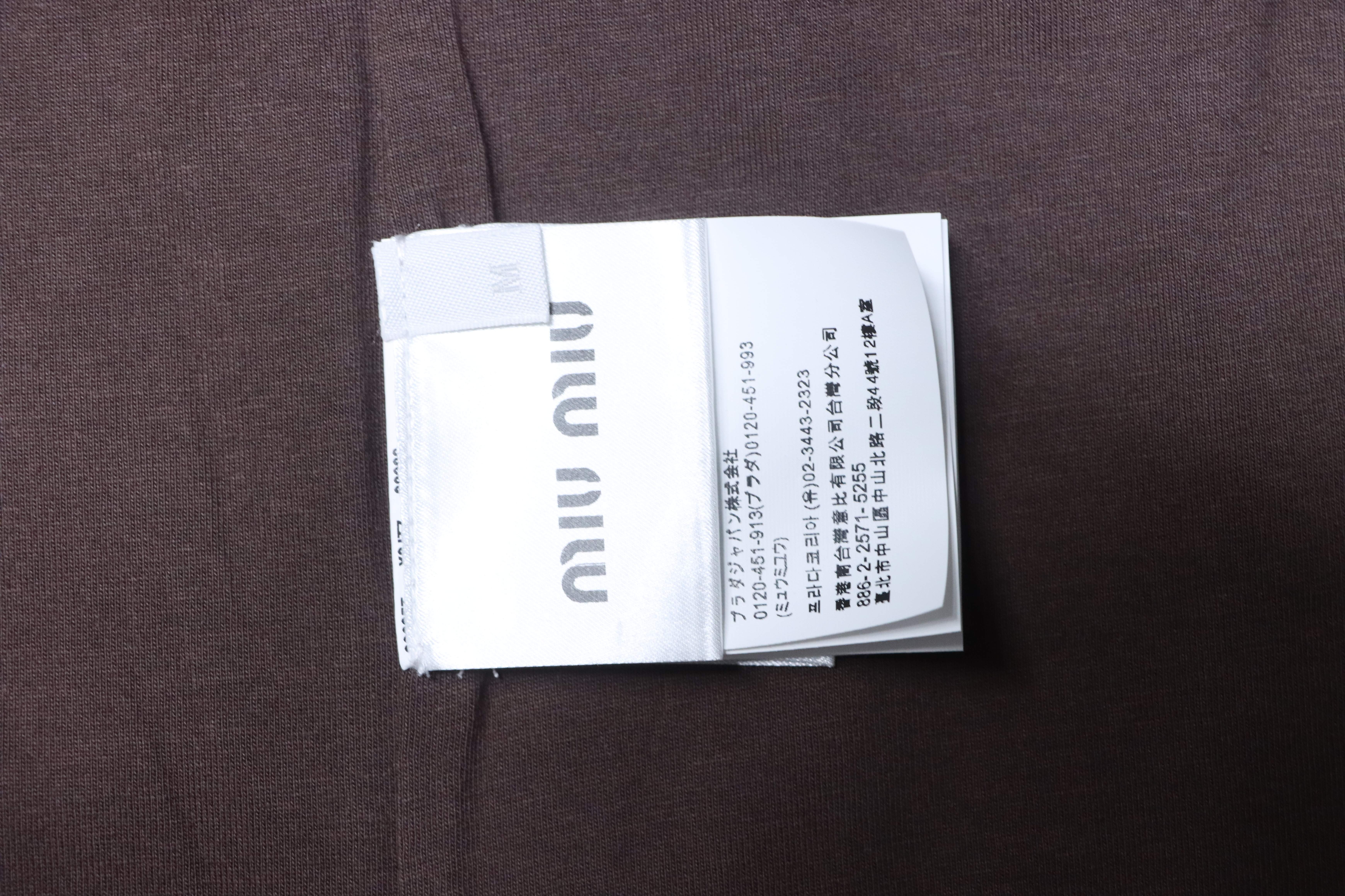 Miu Miu Reversible Short Sleeve T-Shirt