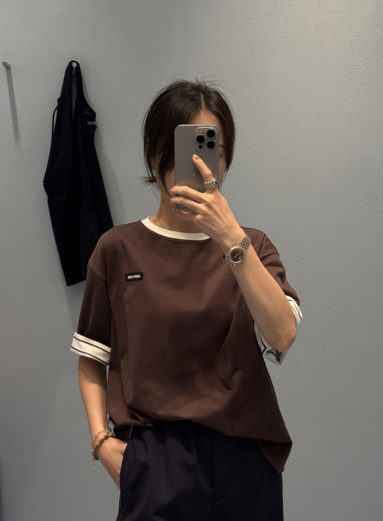 Miu Miu Reversible Short Sleeve T-Shirt