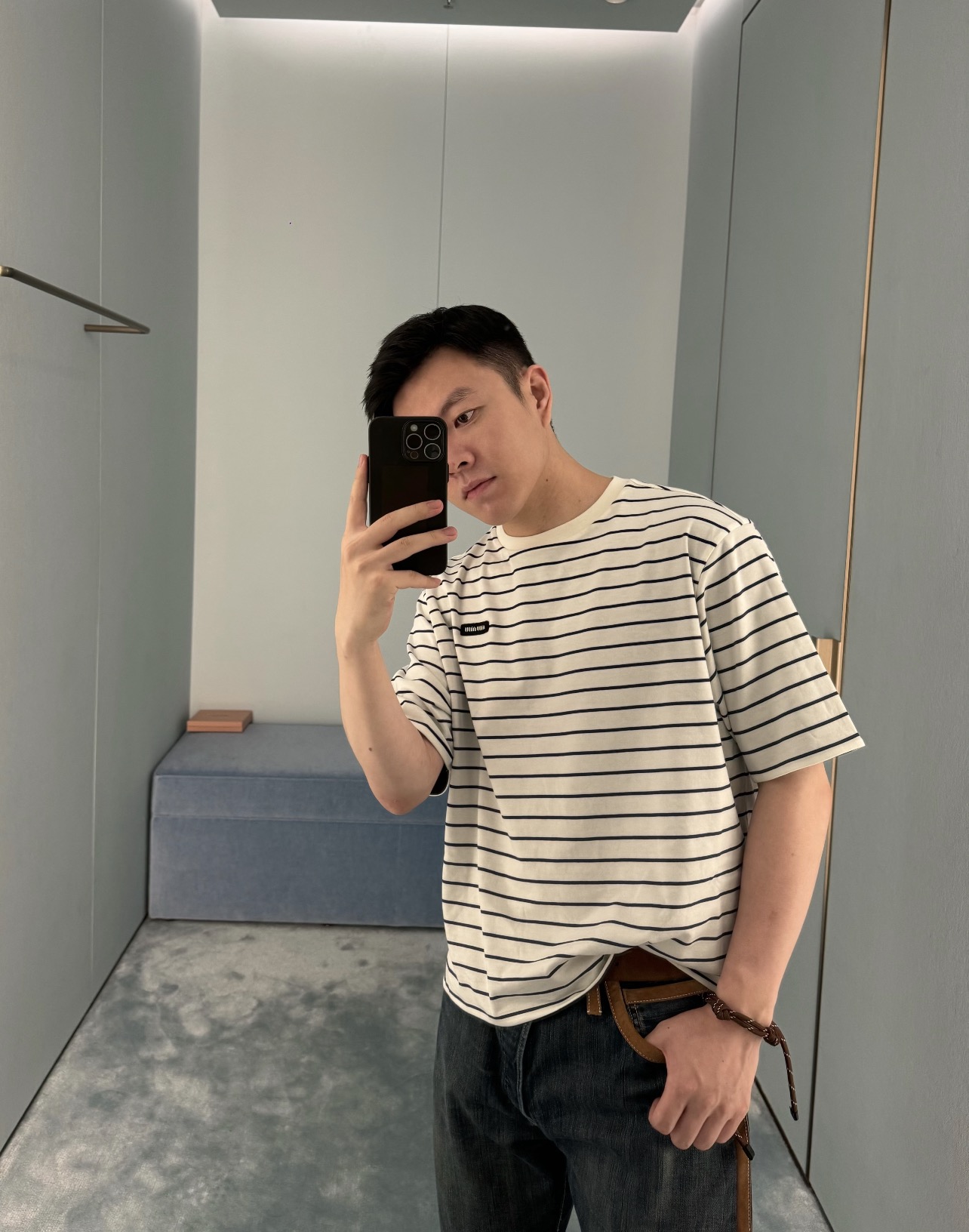 Miu Miu Reversible Short Sleeve T-Shirt